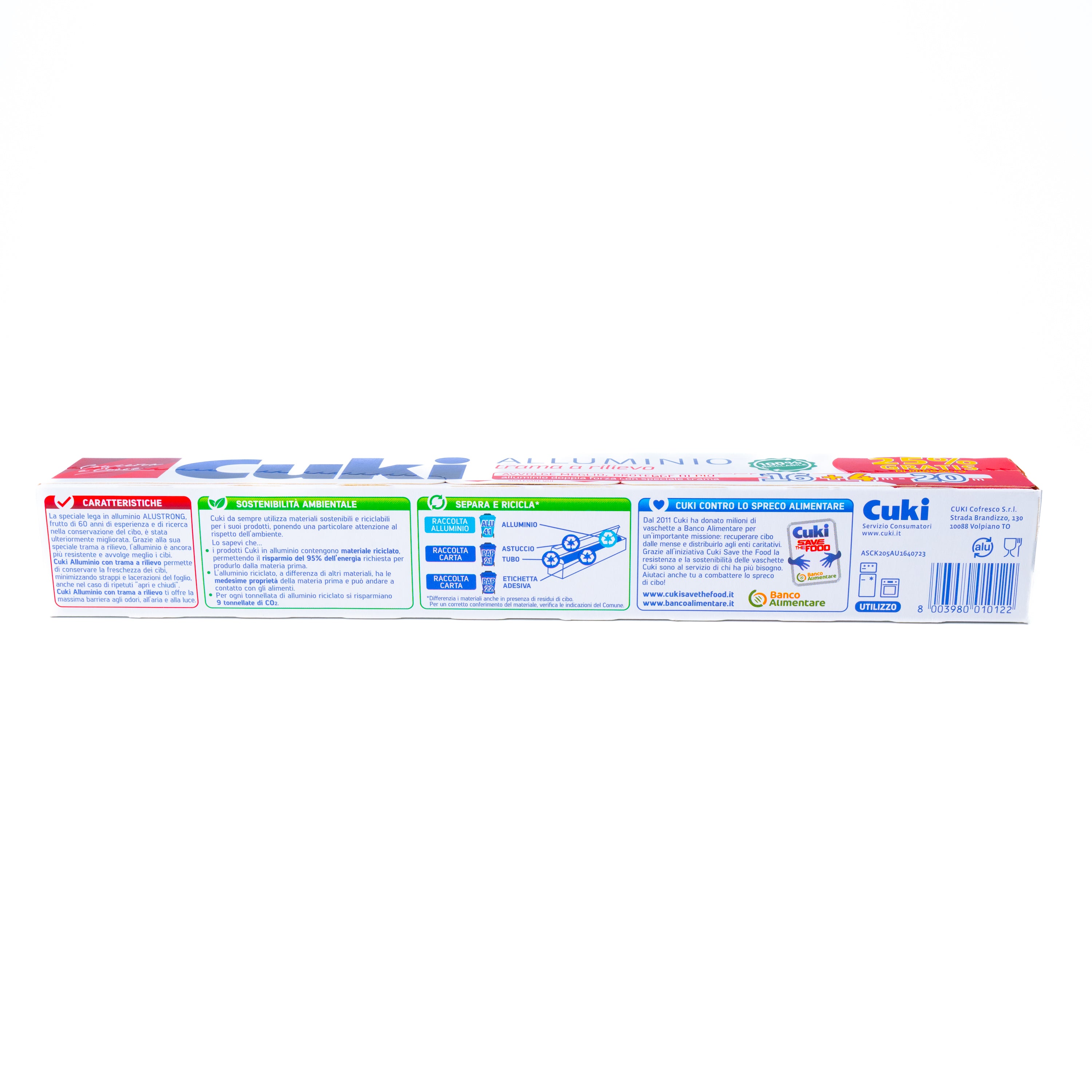 Folie de aluminiu Doppia Forza Cuki, 16 + 4 m