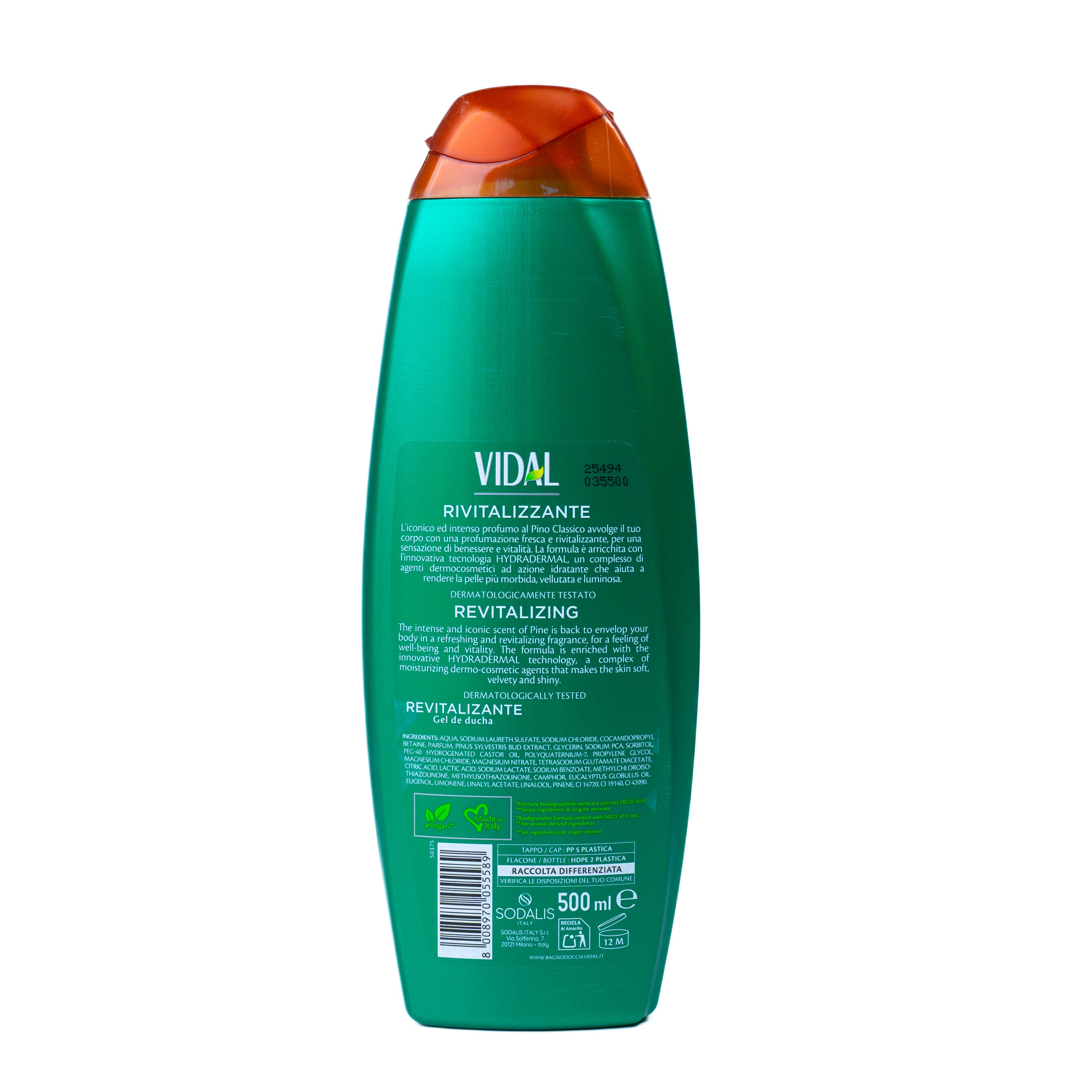 Gel de baie și duș Pino Original Vidal, 500 ml