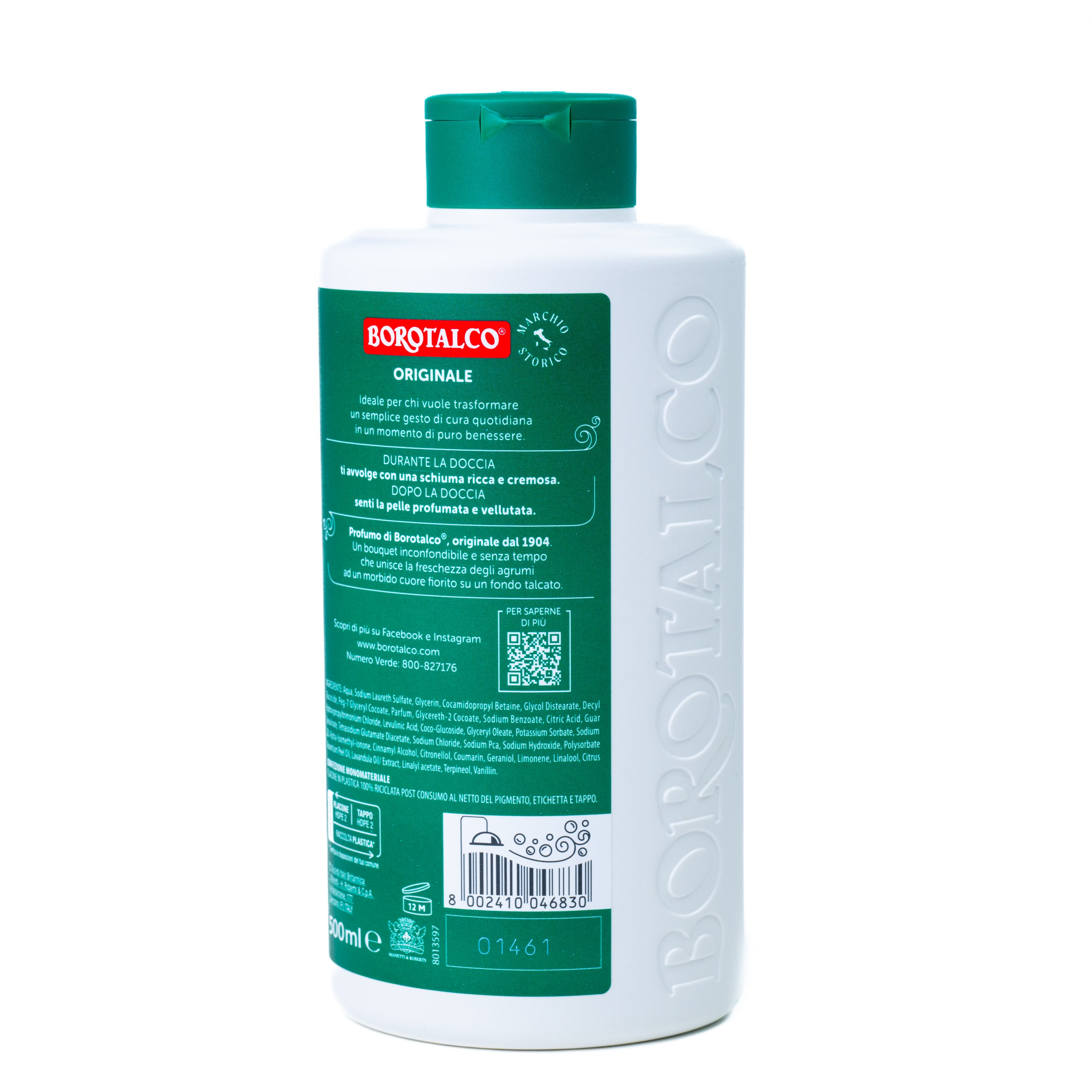 Gel de duș Borotalco Original, 500 ml