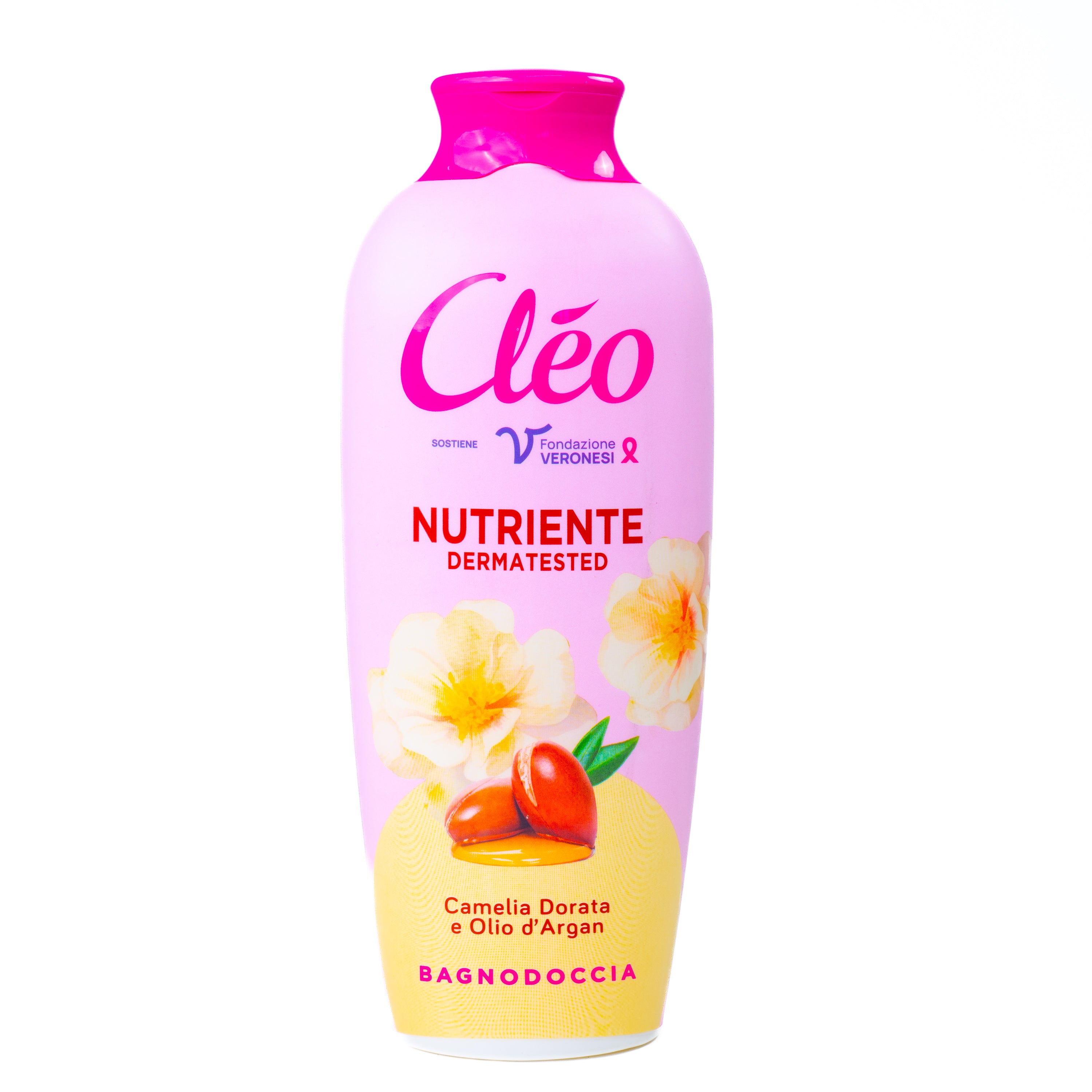 Gel de duș Camelia Aurie și Ulei de Argan Cleo, 750 ml