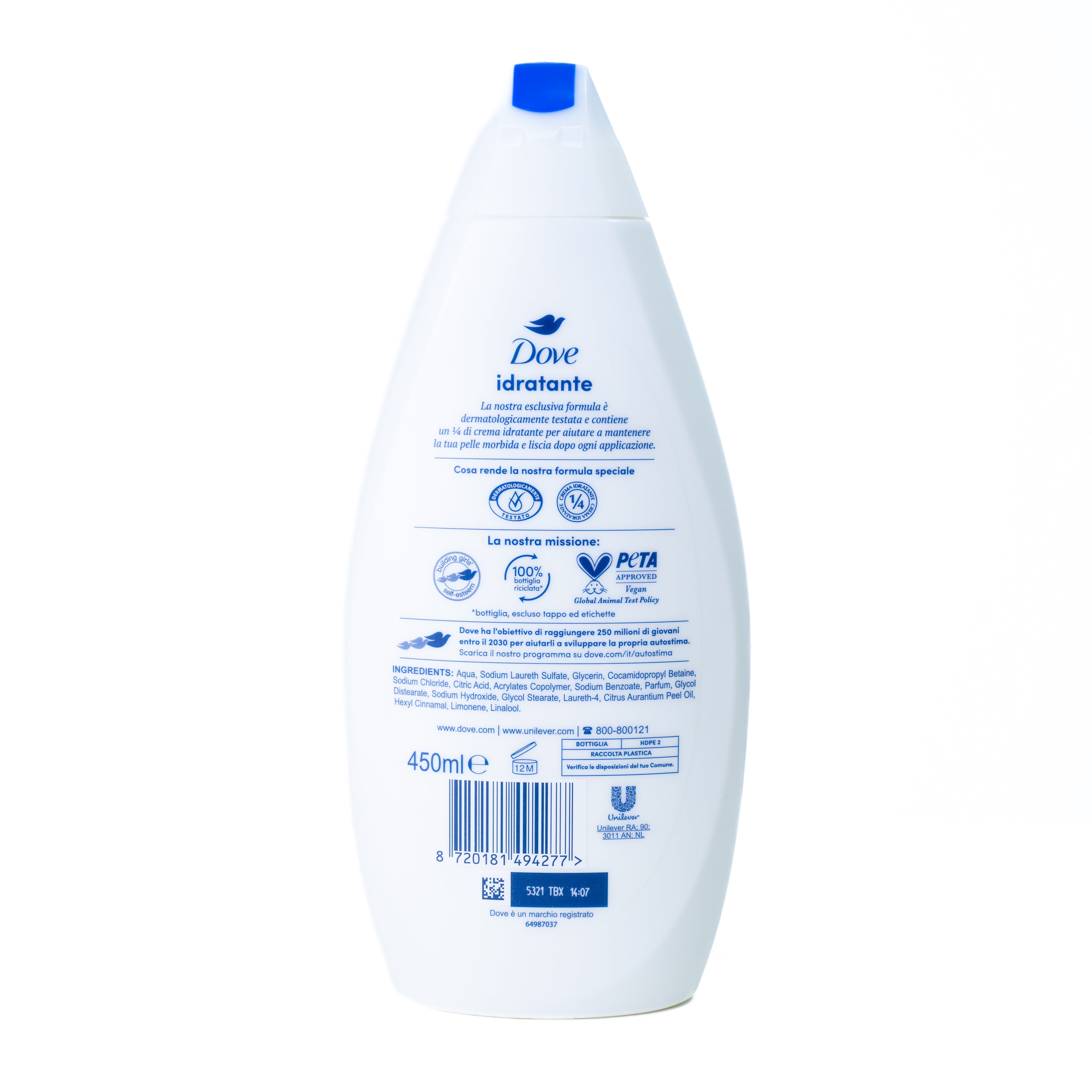 Gel de duș Hydrating Care Dove, 450 ml
