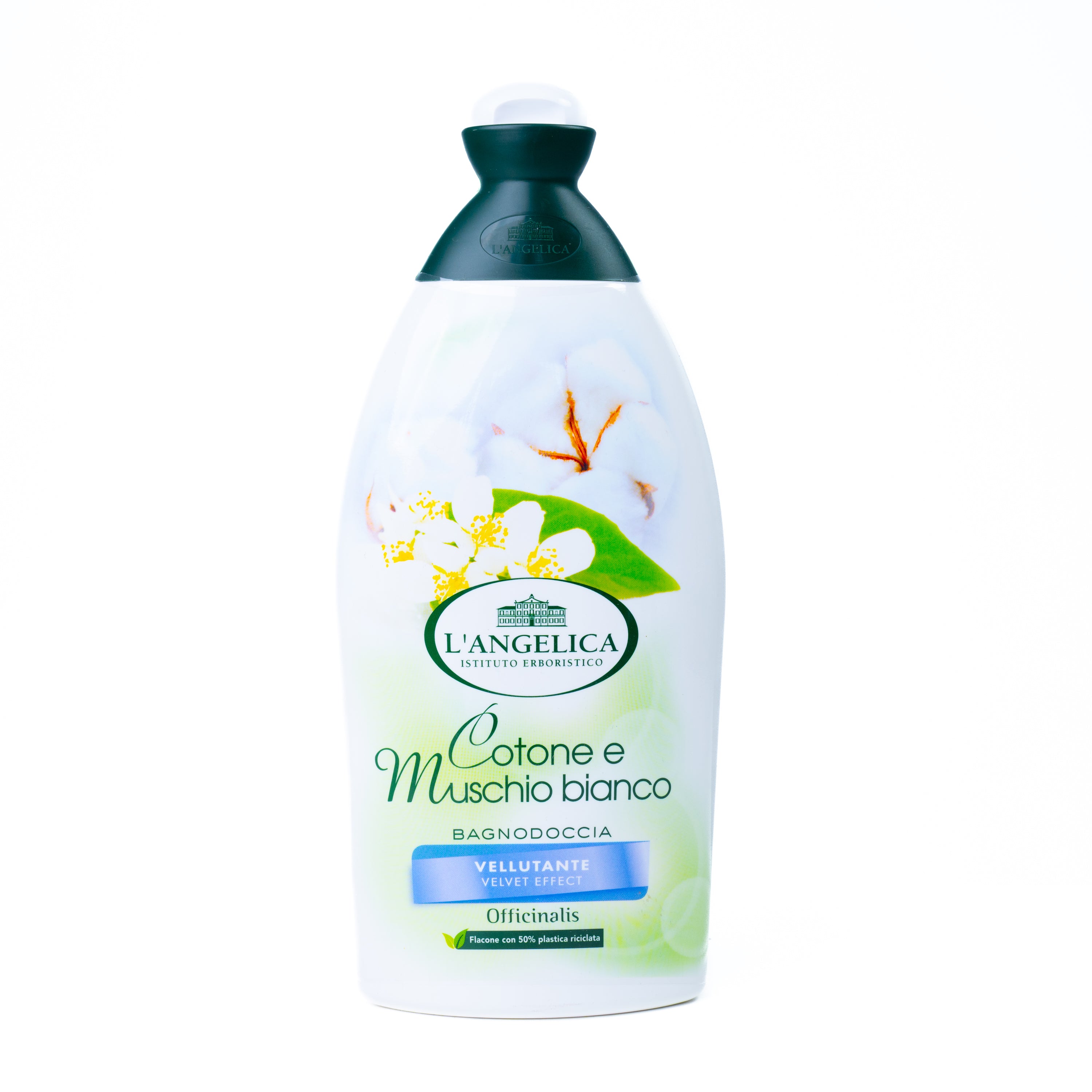 Gel de duș L'Angelica Bumbac și Mosc Alb, 500 ml