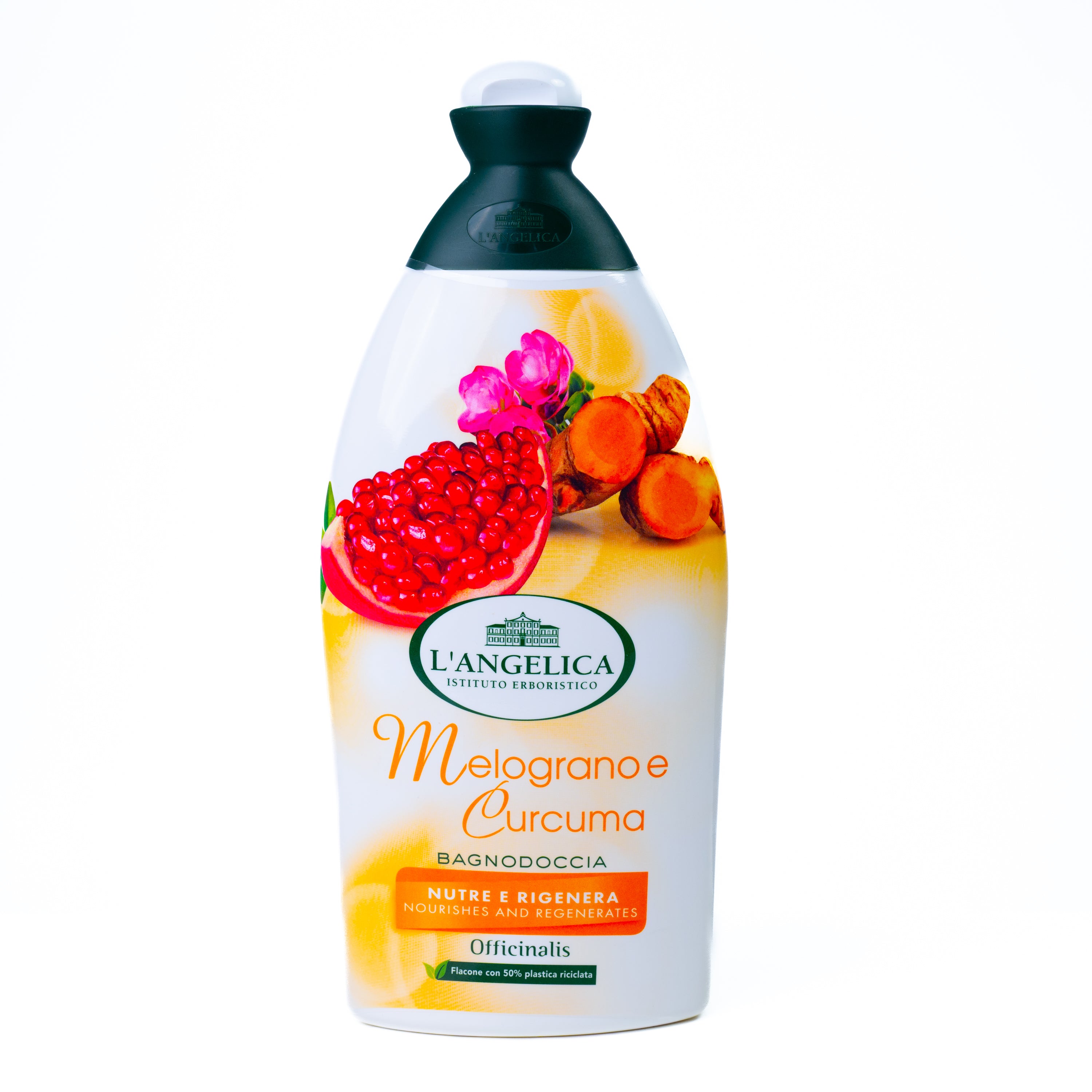 Gel de duș L'Angelica Rodie și Curcuma, 500 ml