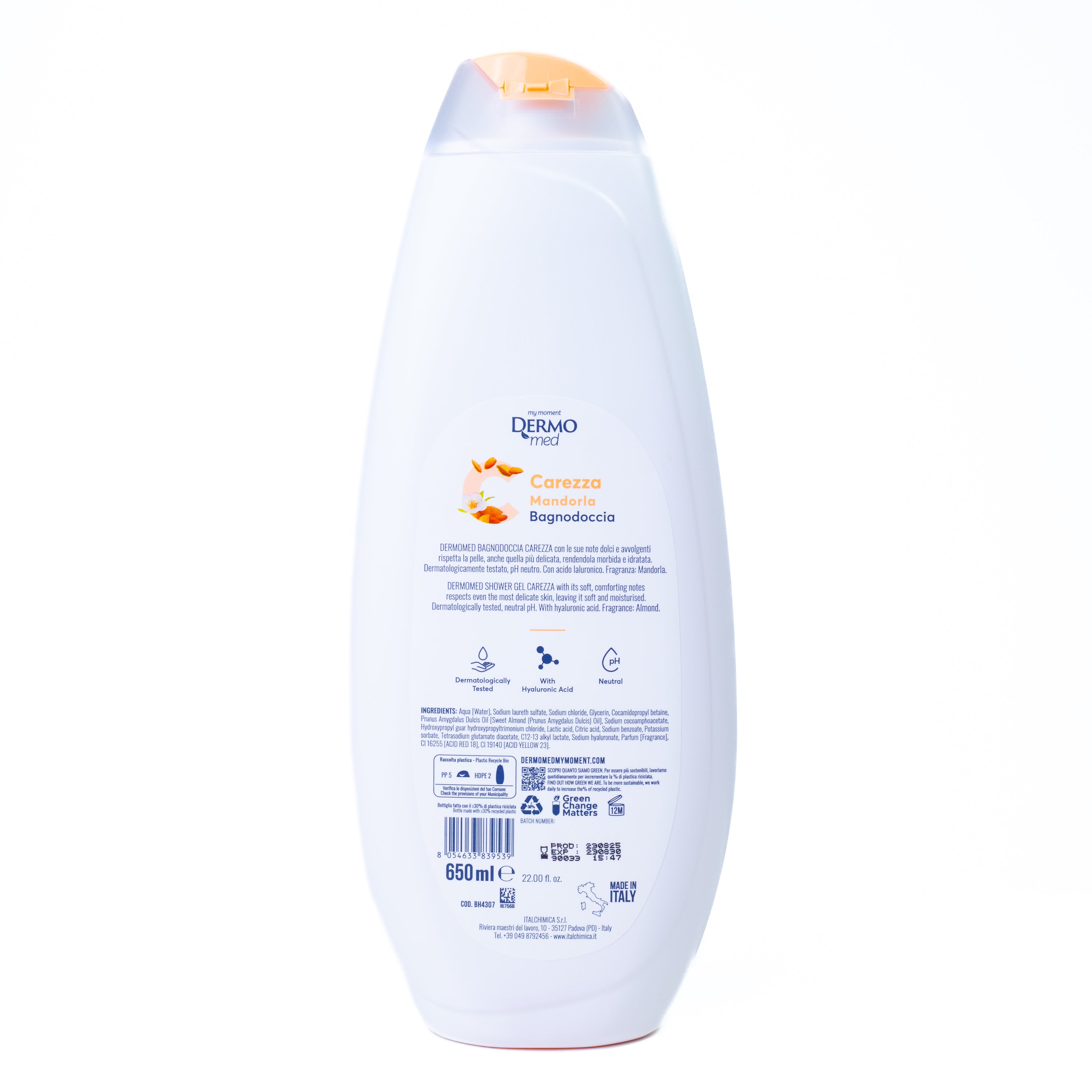 Gel de duș Migdale Dermomed, 650 ml