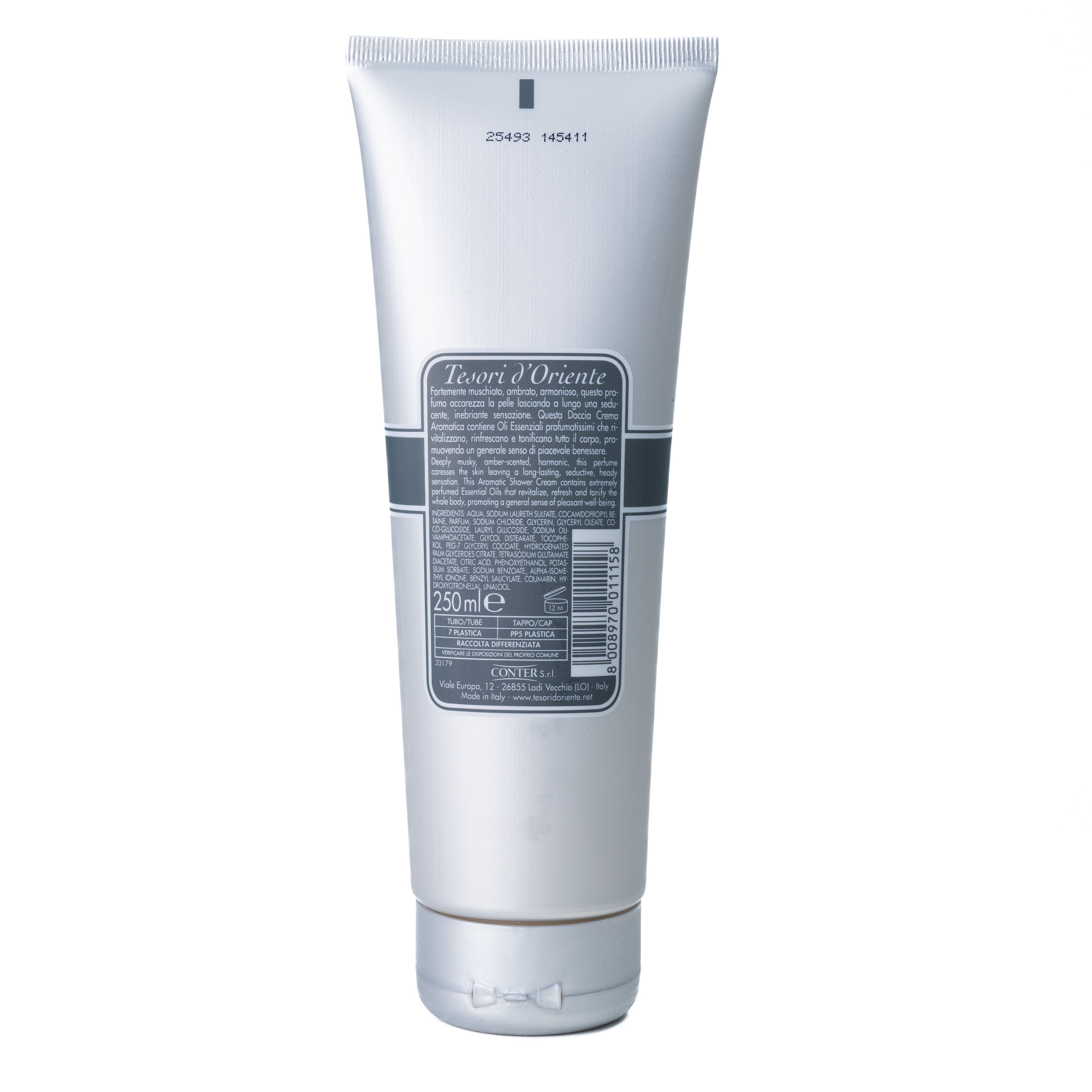 Gel de duș mosc alb Tesori d'Oriente, 250 ml
