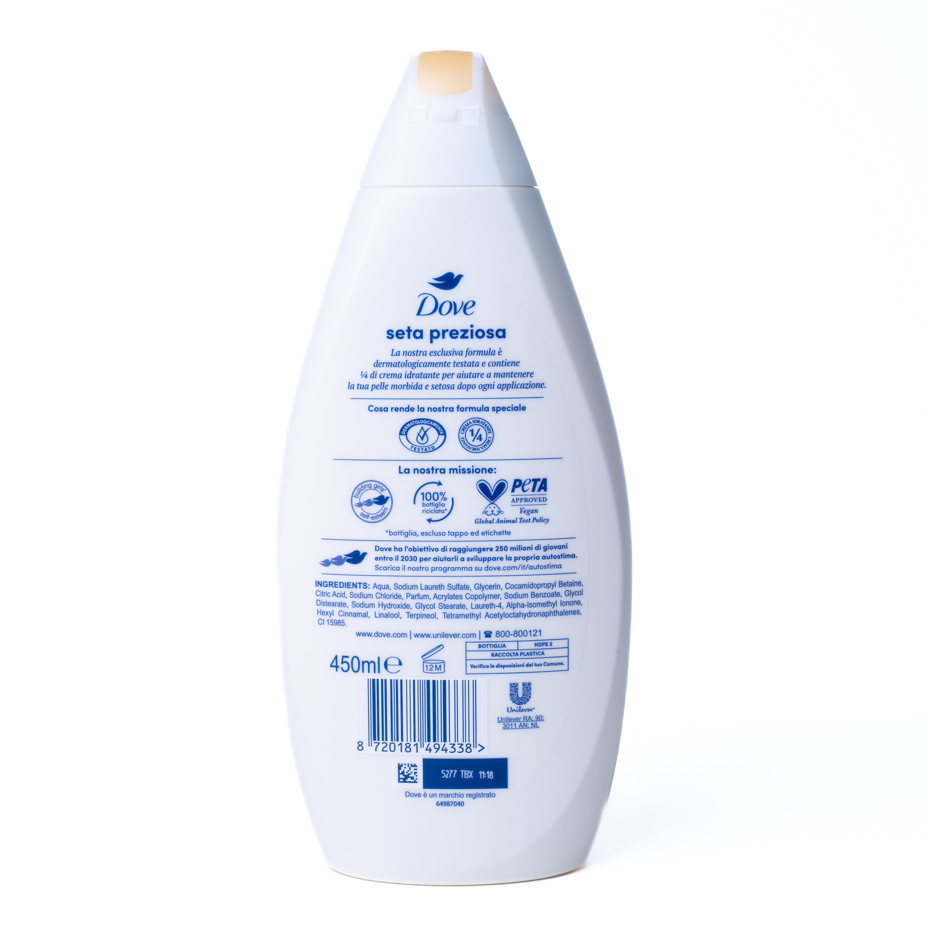 Gel de duș Precious Silk Dove, 450 ml
