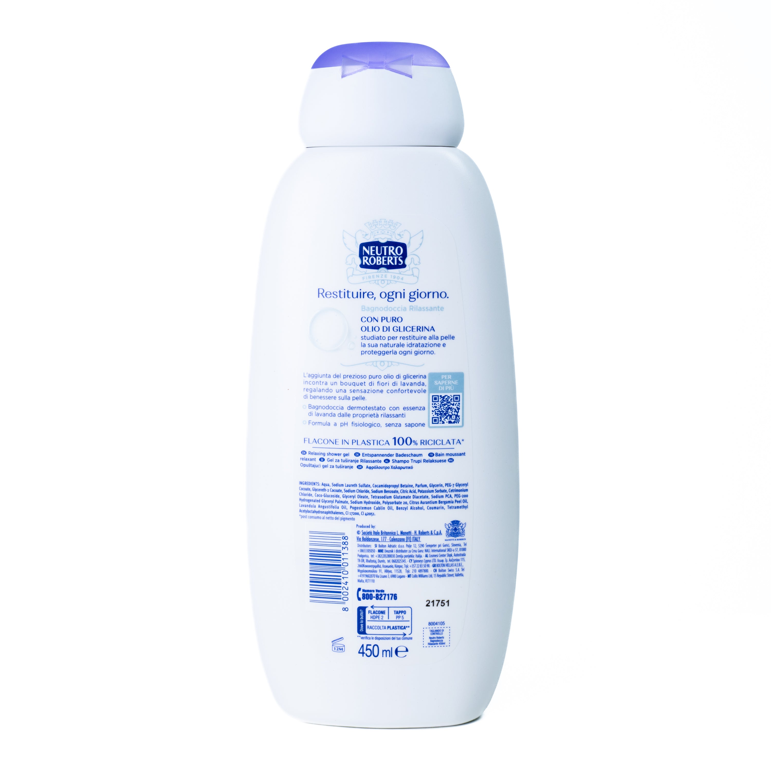 Gel de duș relaxant Neutro Roberts, 450 ml