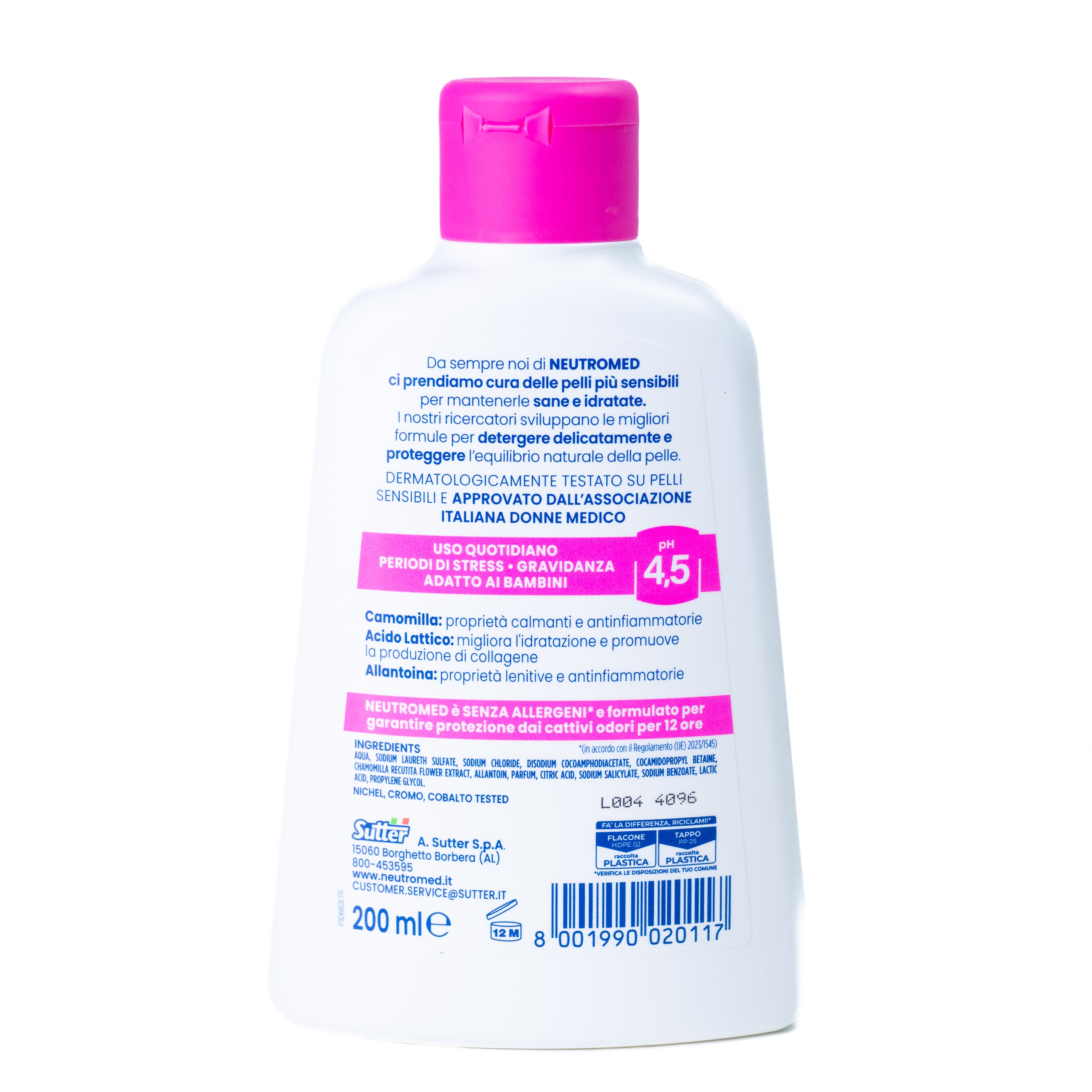 Gel intim Delicatezza pH 4.5 Neutromed, 200 ml