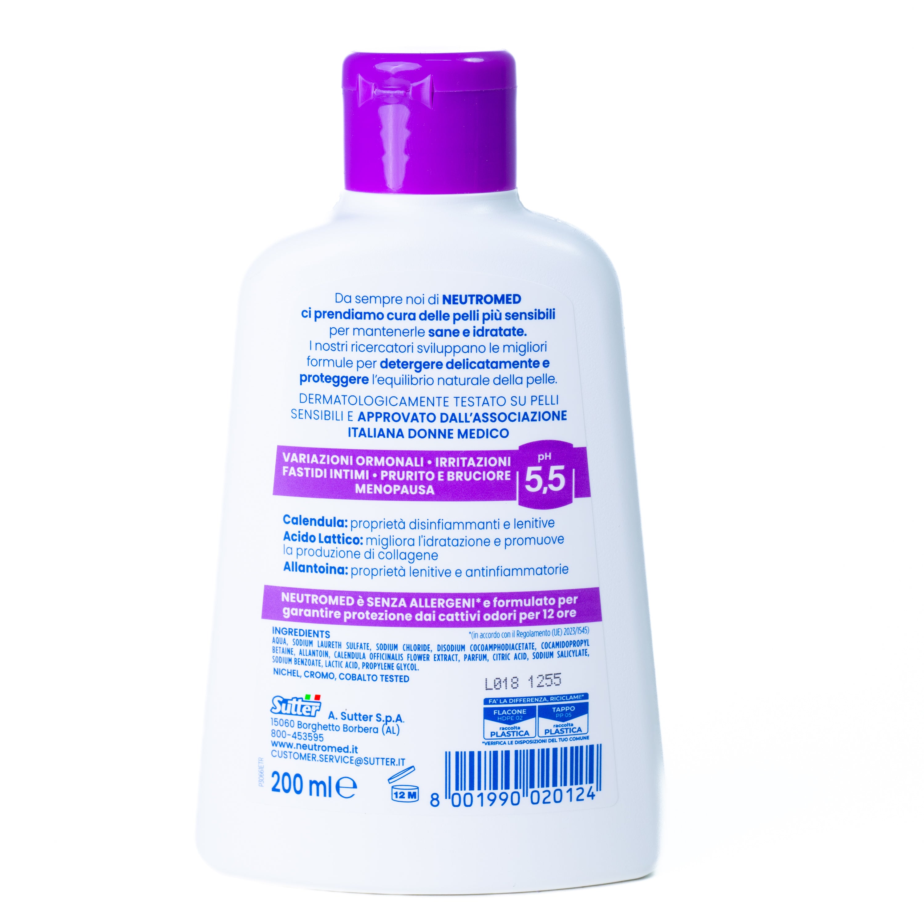 Gel intim Lenitivo pH 5.5 Neutromed, 200 ml