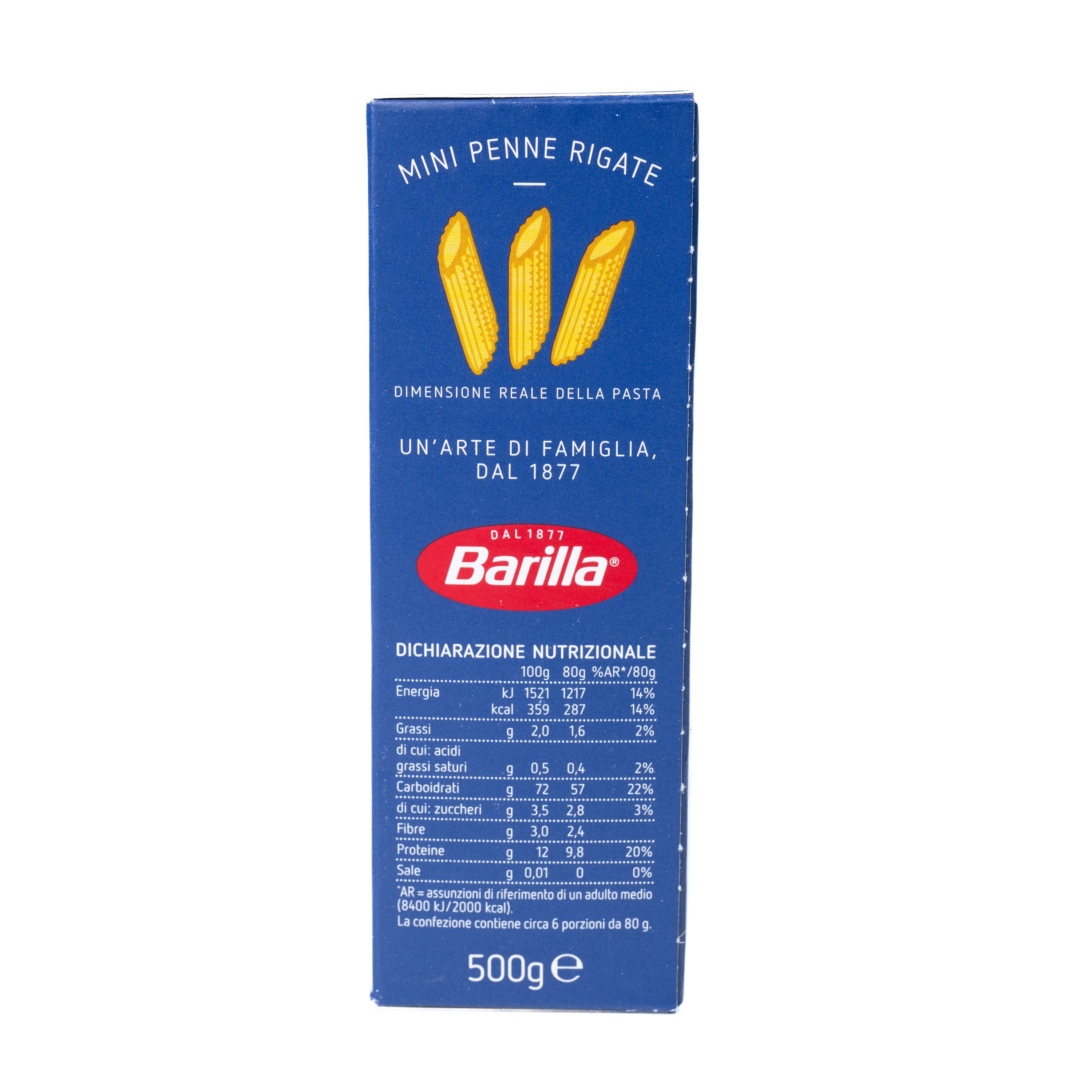 Paste Piccolini Mini Penne Rigate Barilla, 500 g