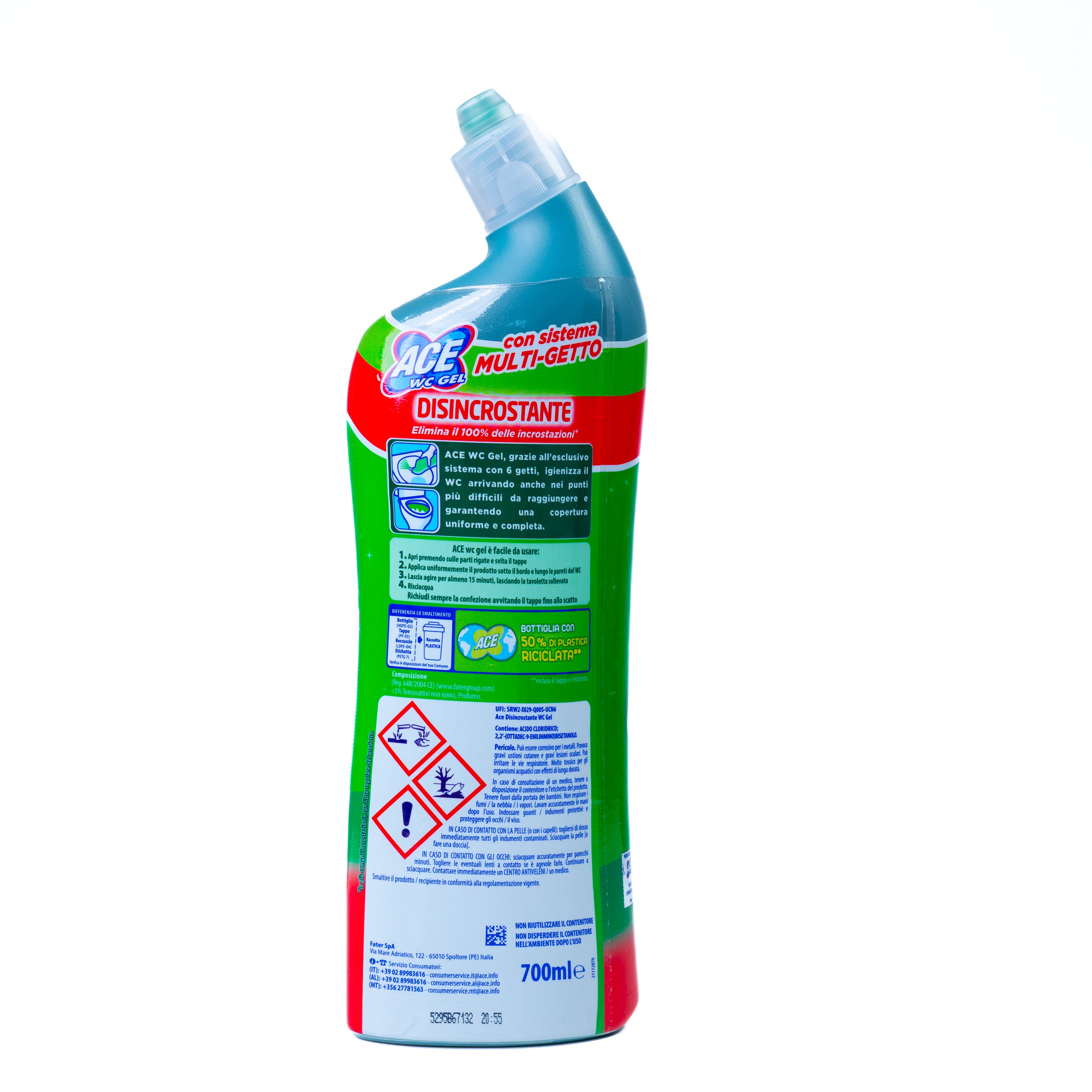 Gel anticalcar pentru WC Ace, 700 ml