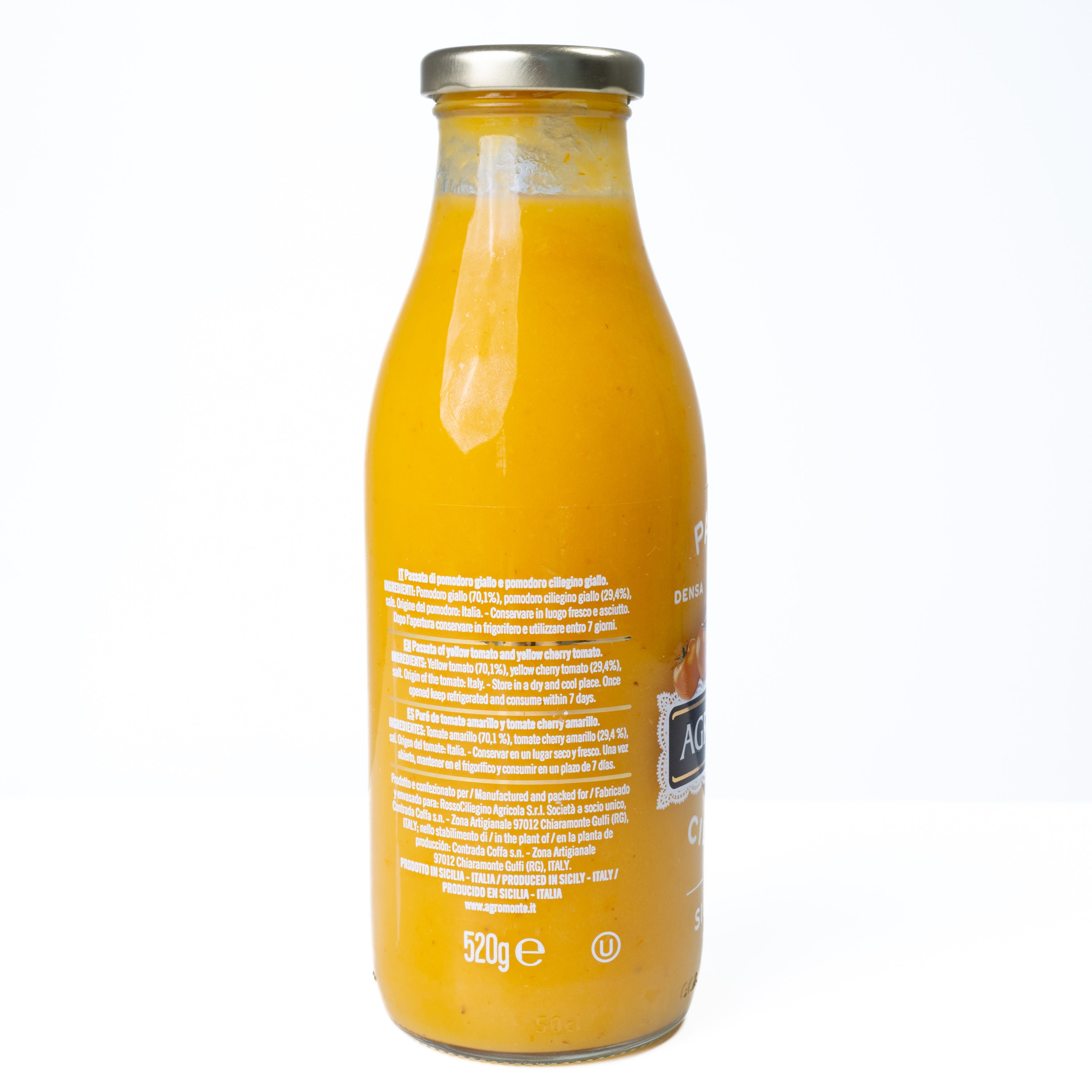 Passata de roșii cherry galbene Agromonte, 550 g