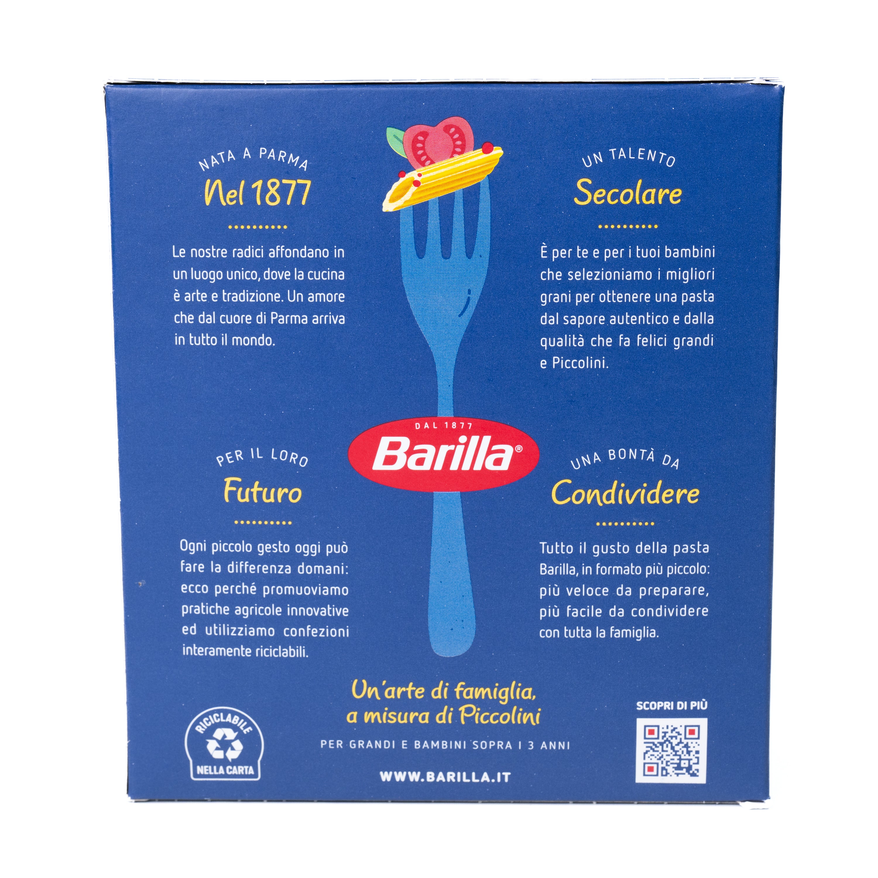 Paste Piccolini Mini Penne Rigate Barilla, 500 g