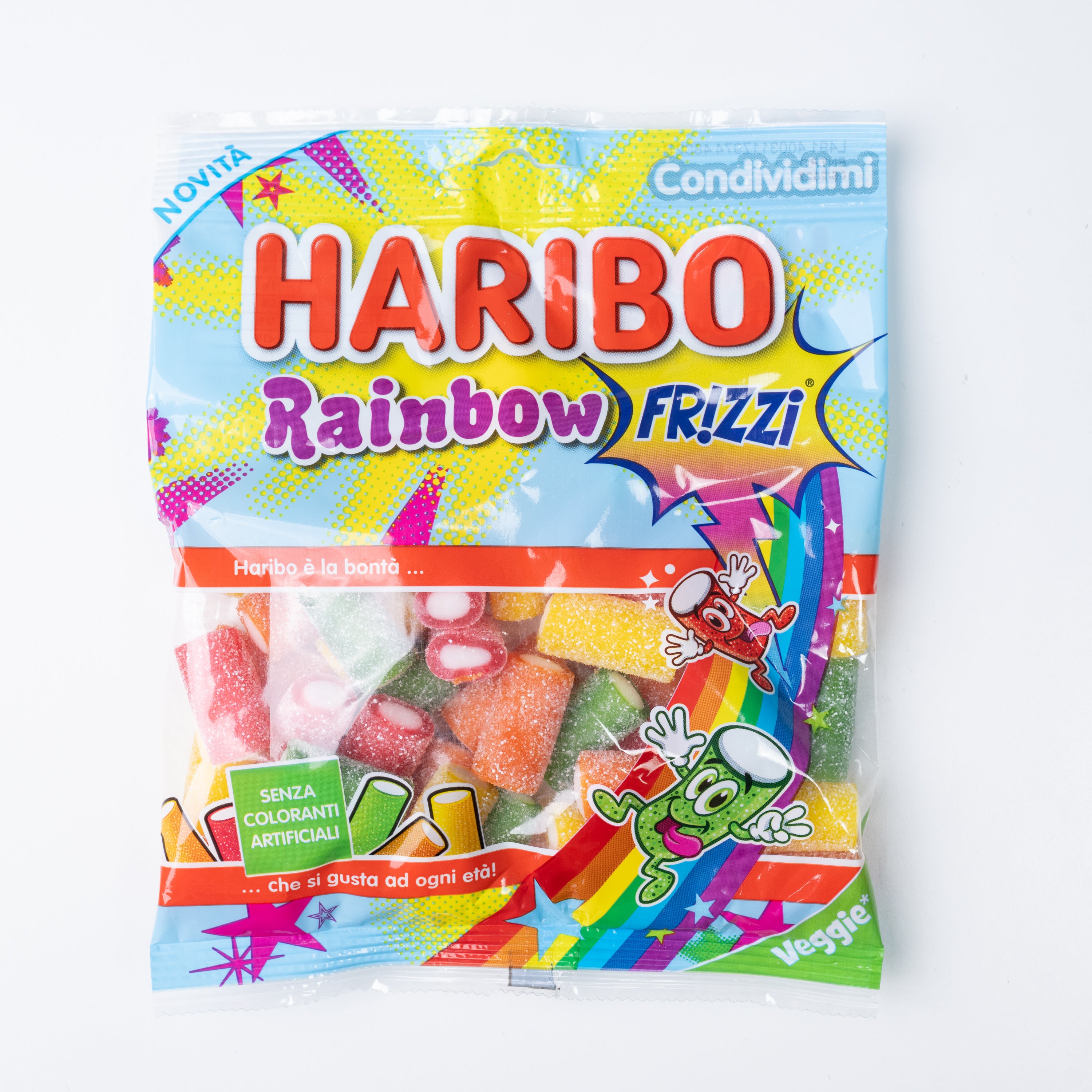 Jeleuri acidulate Rainbow Fizz Haribo, 150 g
