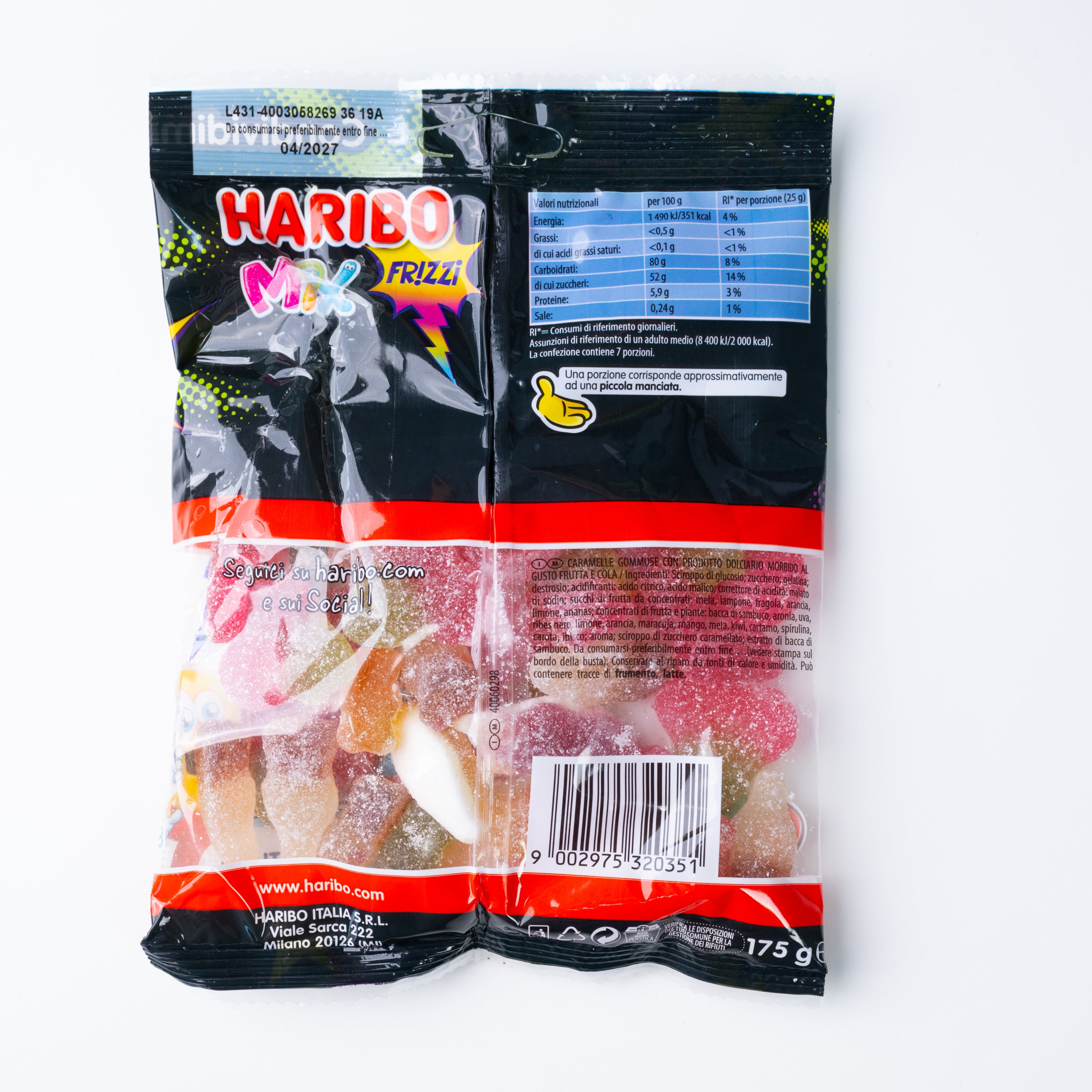 Jeleuri Mix acrișoare Haribo, 175 g