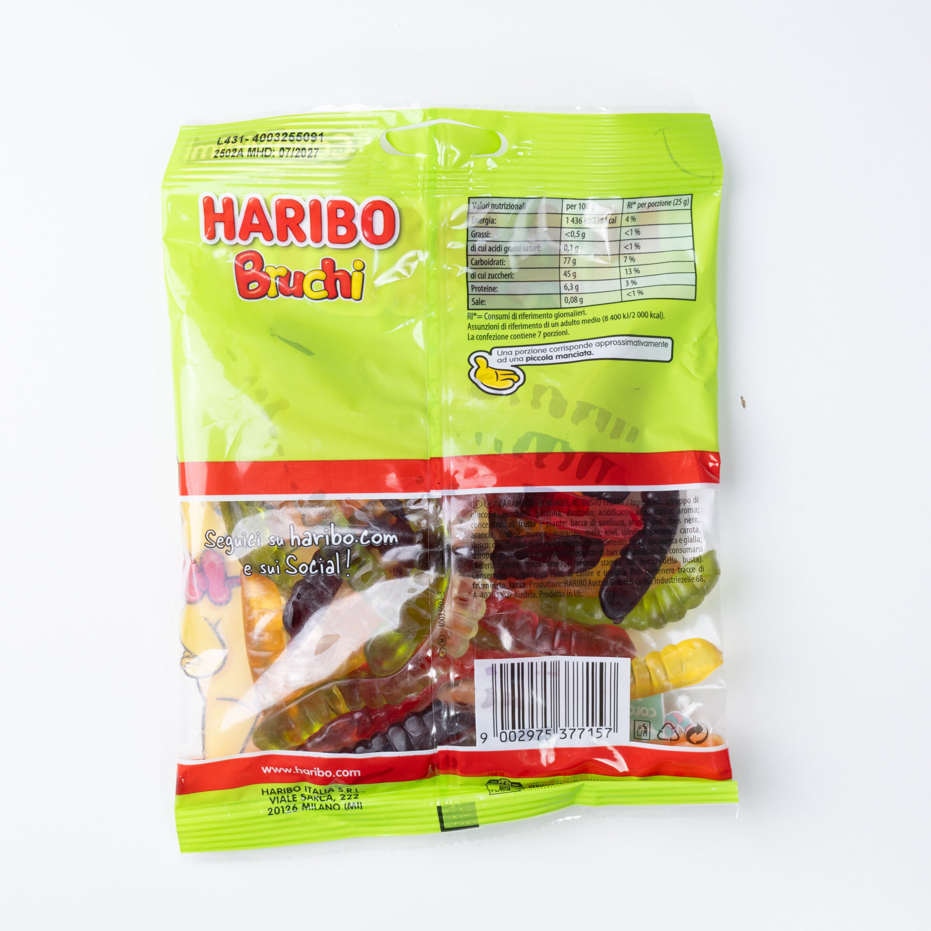 Jeleuri Viermi Haribo, 175 g