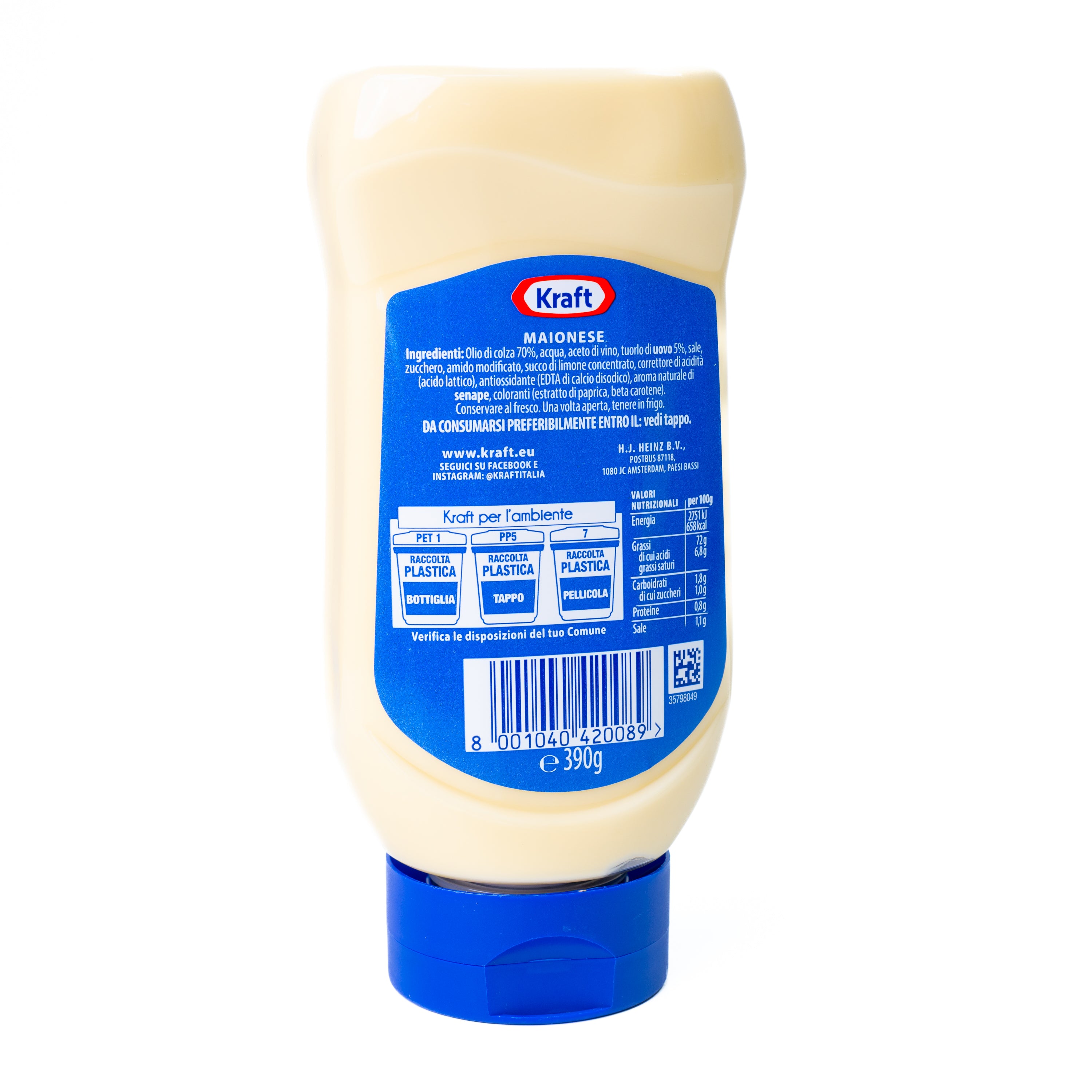 Maioneză flacon top-down Kraft, 390 g
