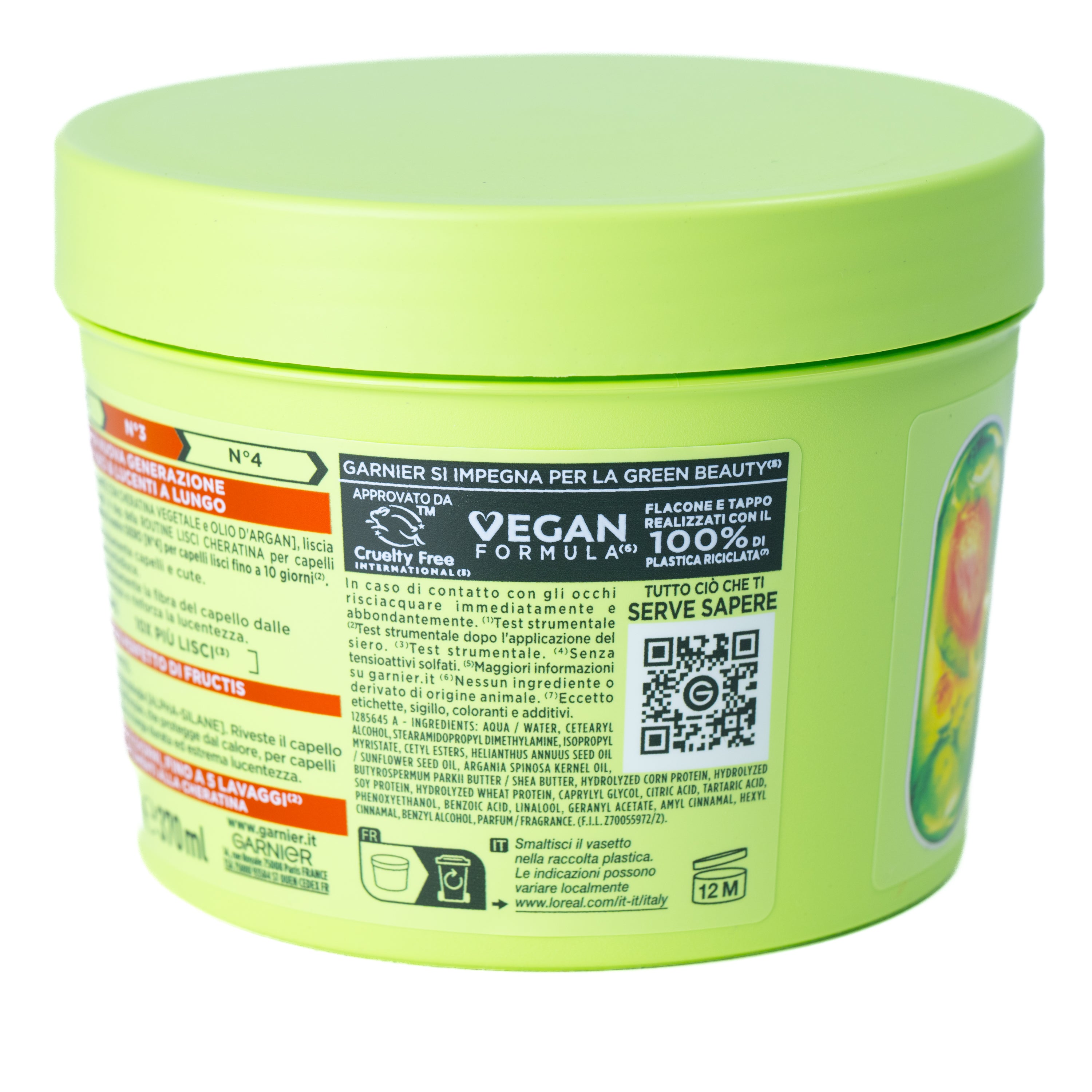 Mască Fructis Hair Food Keratin Sleek Garnier, 370 ml