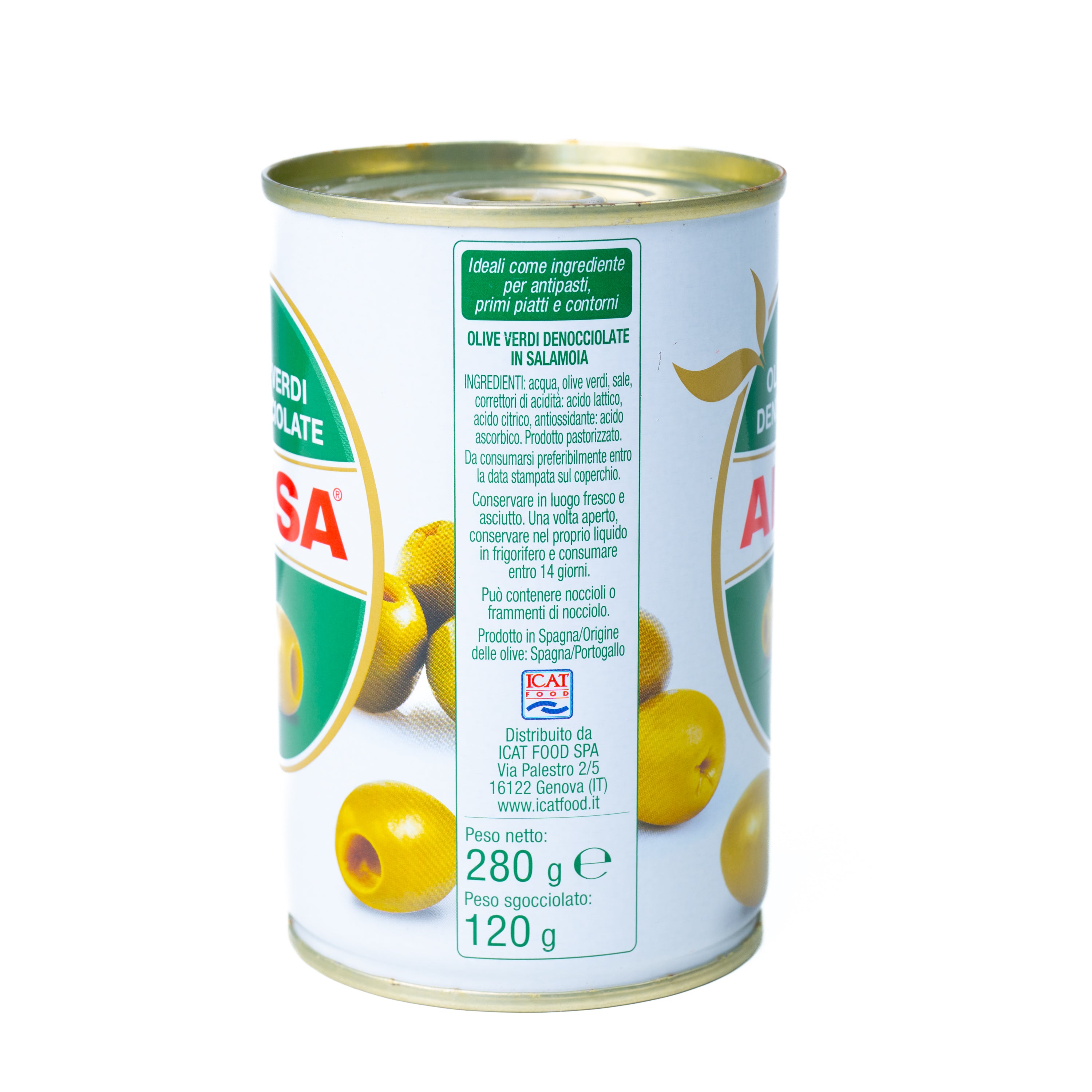 Măsline verzi fără sâmburi Alisa, 280 g