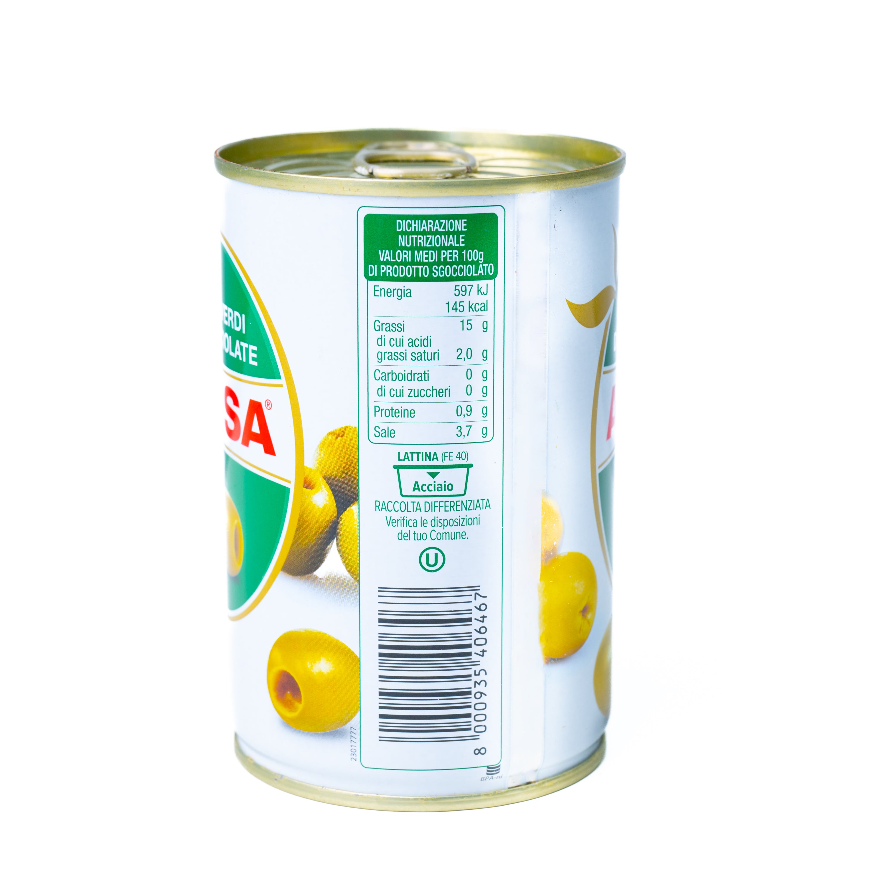 Măsline verzi fără sâmburi Alisa, 280 g