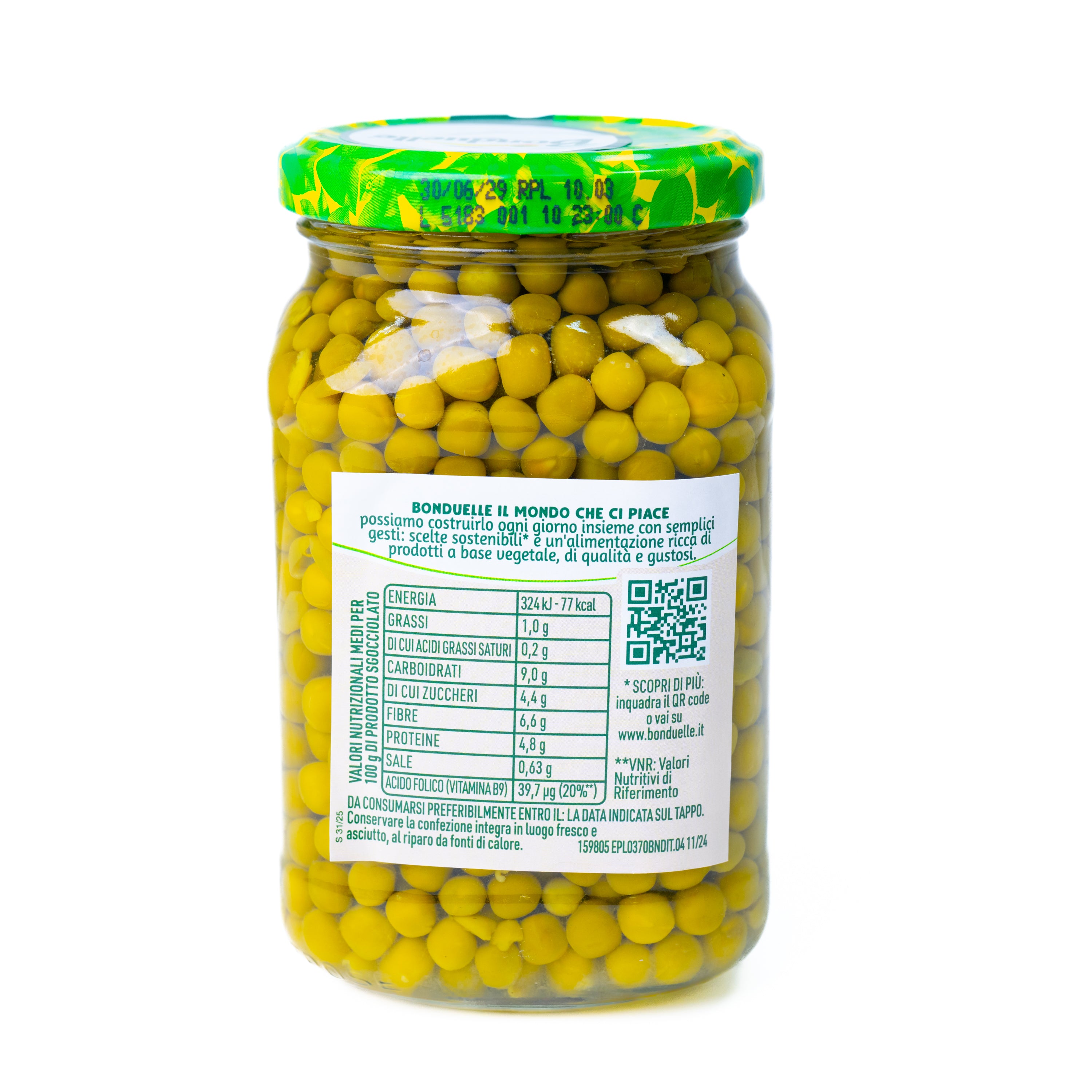 Mazăre verde extra fină Bonduelle, borcan, 330 g