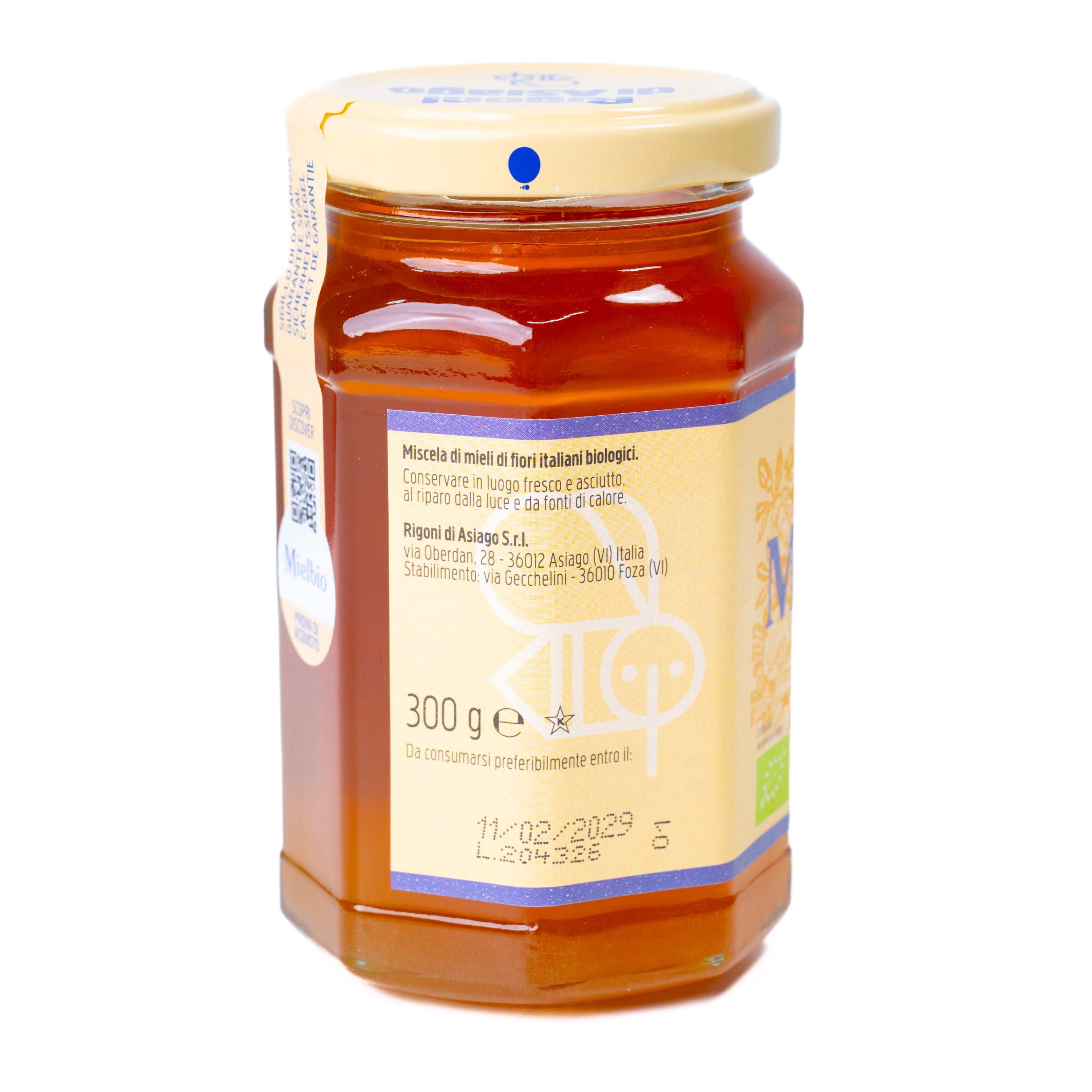 Miere bio din flori de câmp Rigoni di Asiago, 300 g