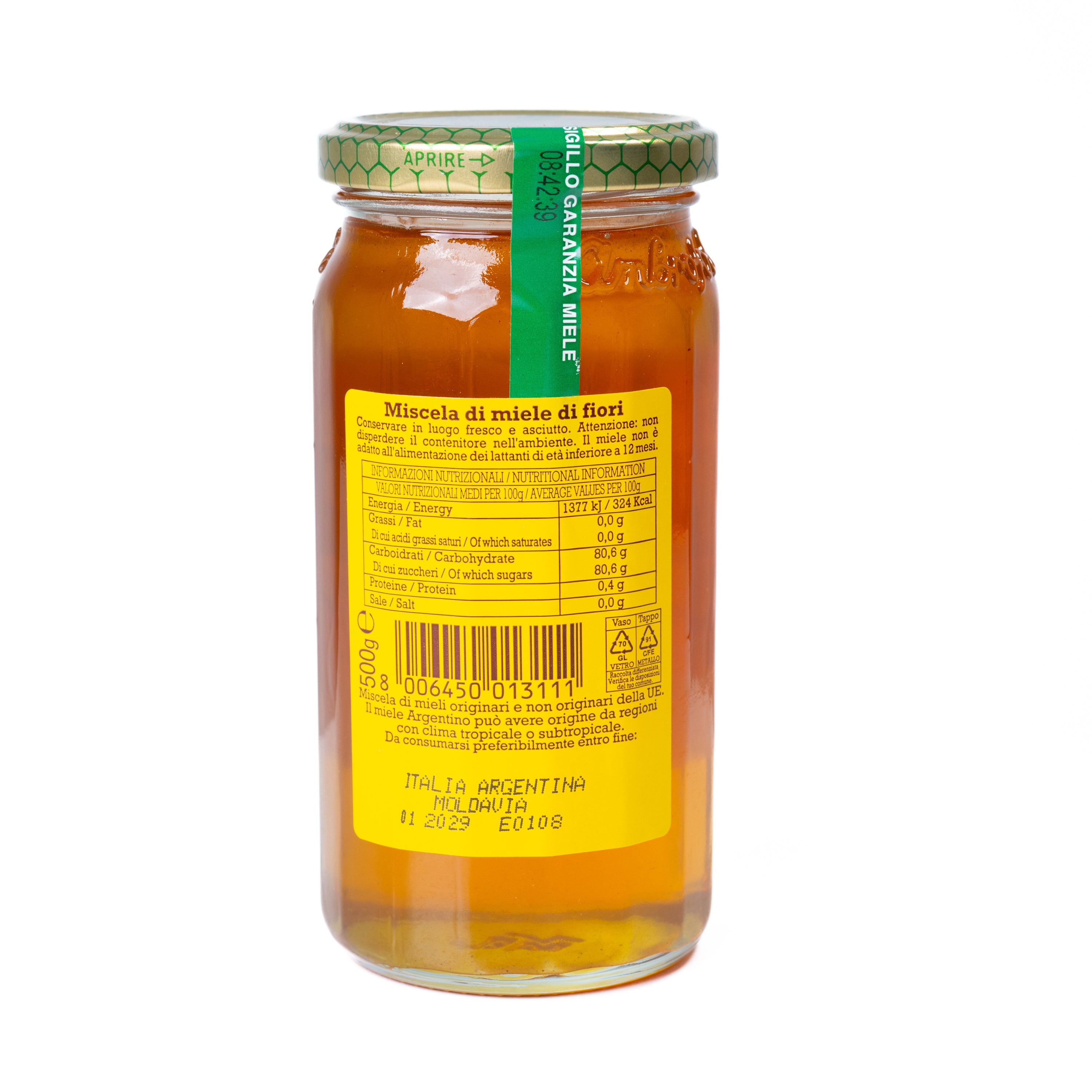 Miere polifloră Ambrosoli, 500 g