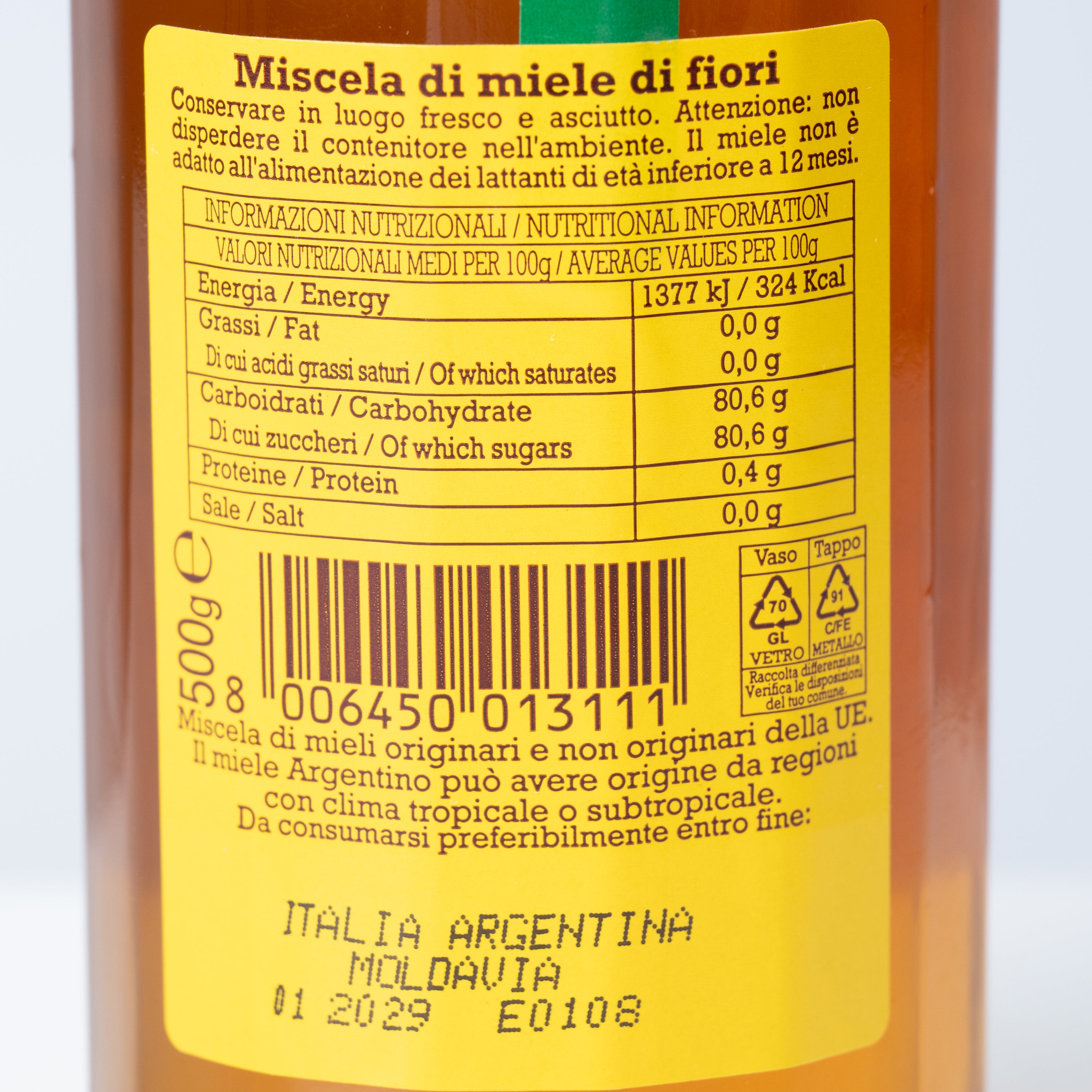 Miere polifloră Ambrosoli, 500 g