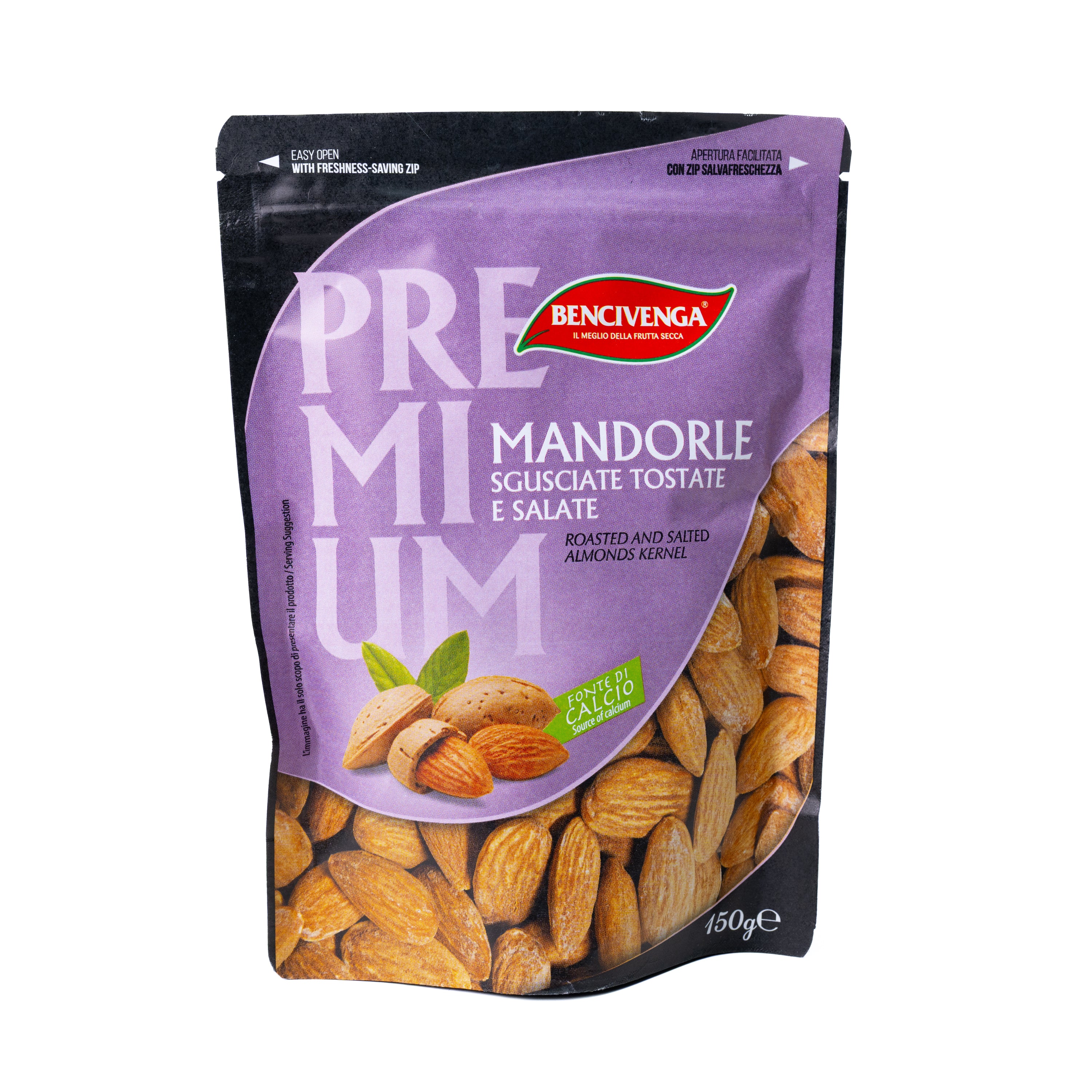 Migdale decojite, prăjite și sărate Bencivenga, 150 g