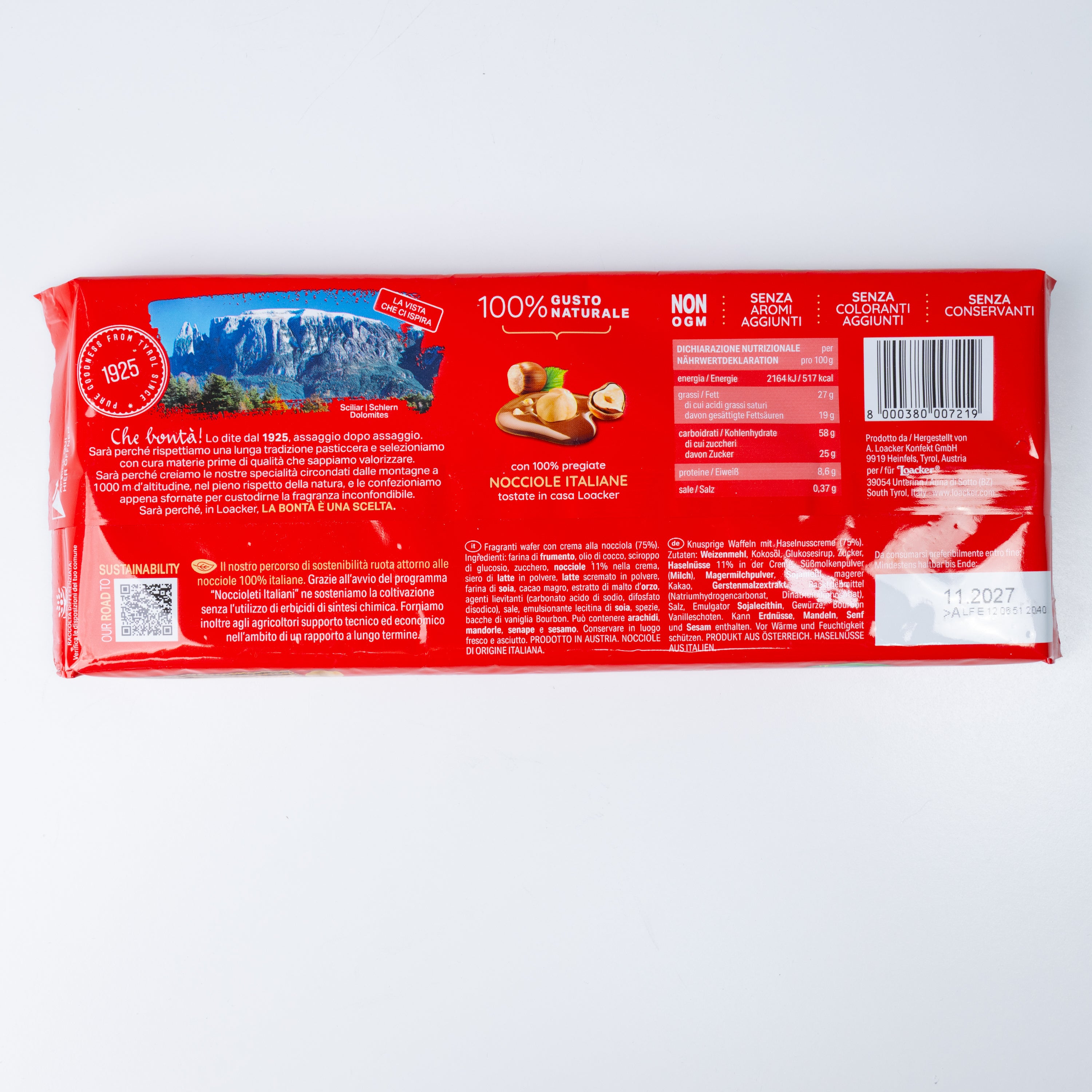 Napolitane Napolitaner Loacker, 175 g