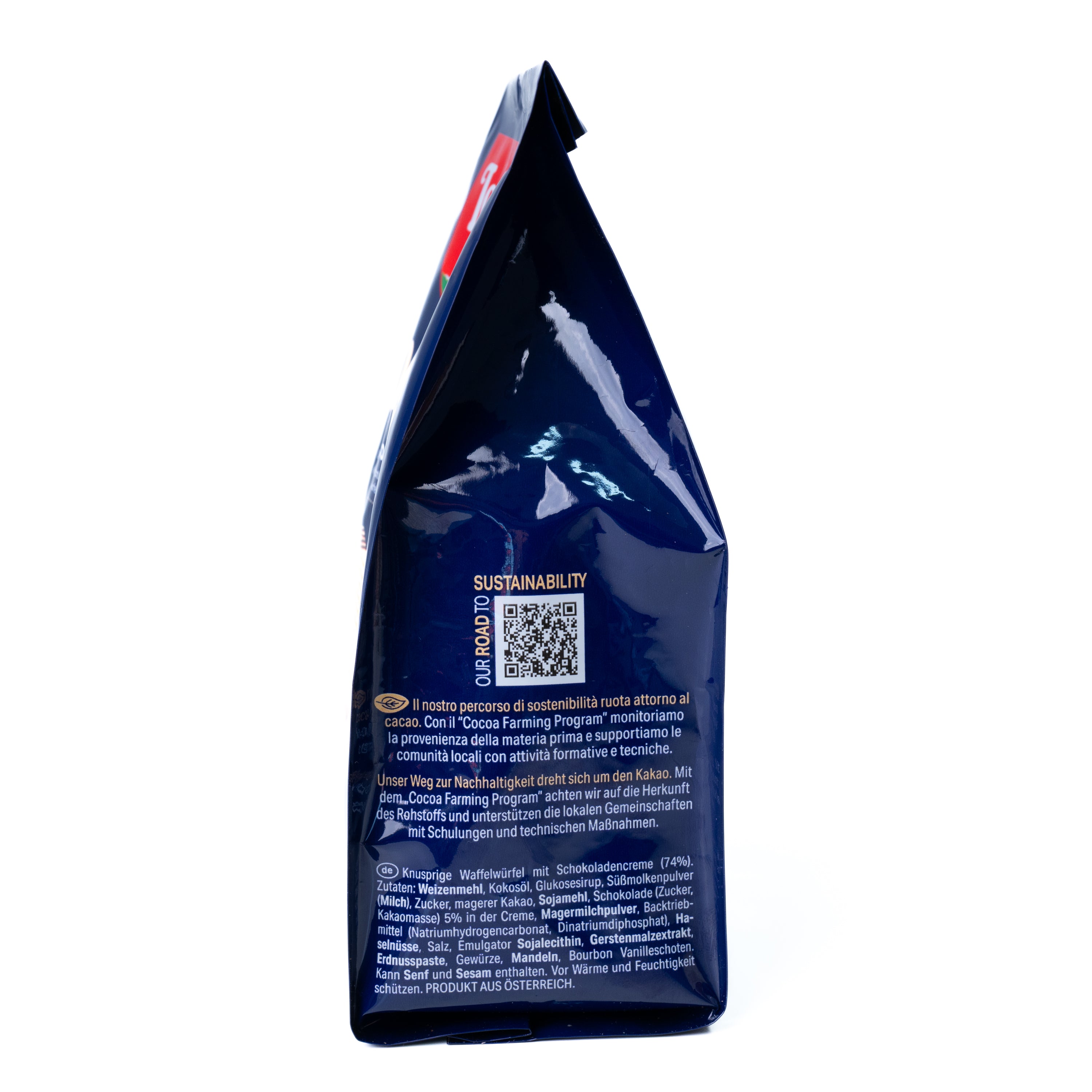 Napolitane Quadratini cu ciocolată Loacker, 125 g