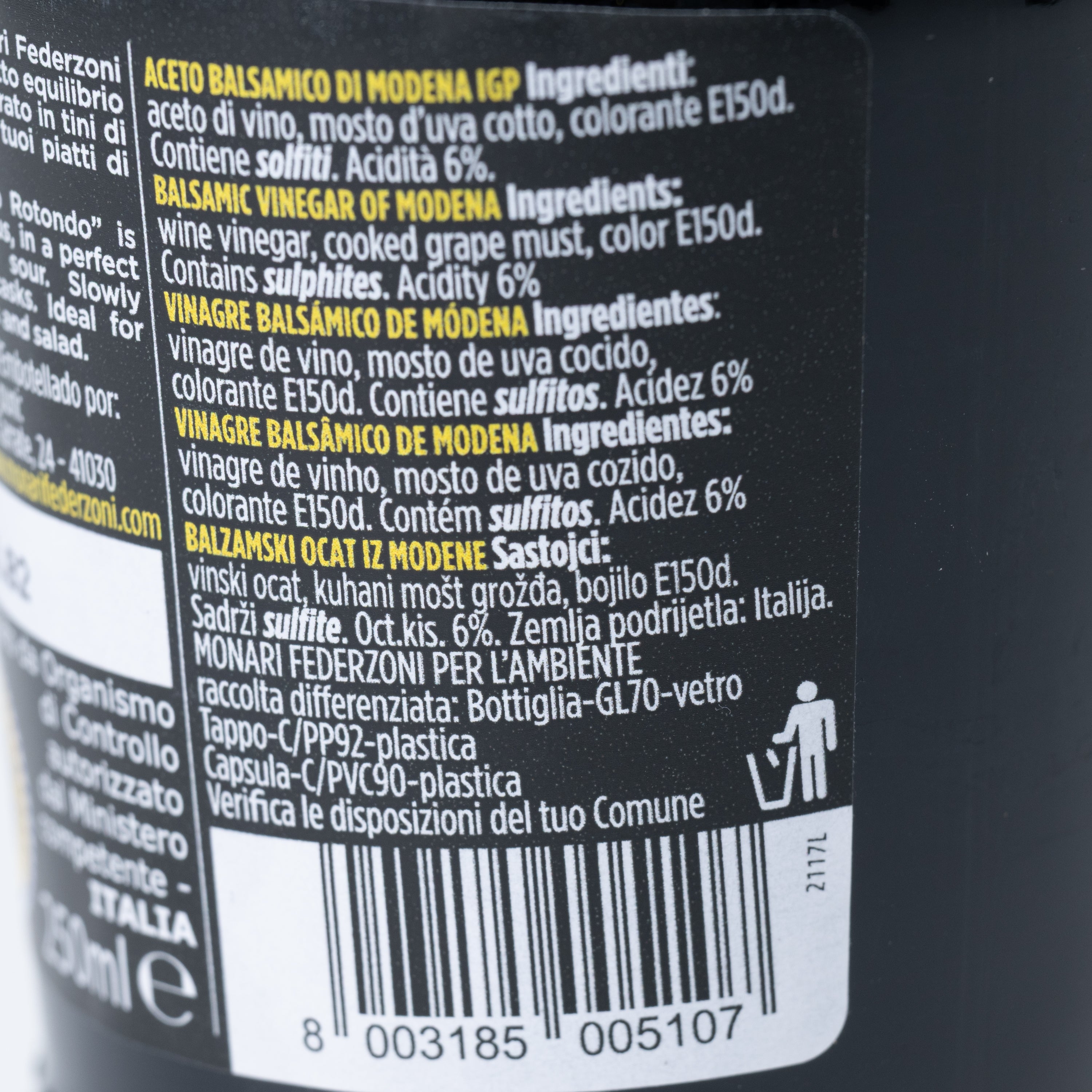 Oțet balsamic de Modena spray Monari, 250 ml