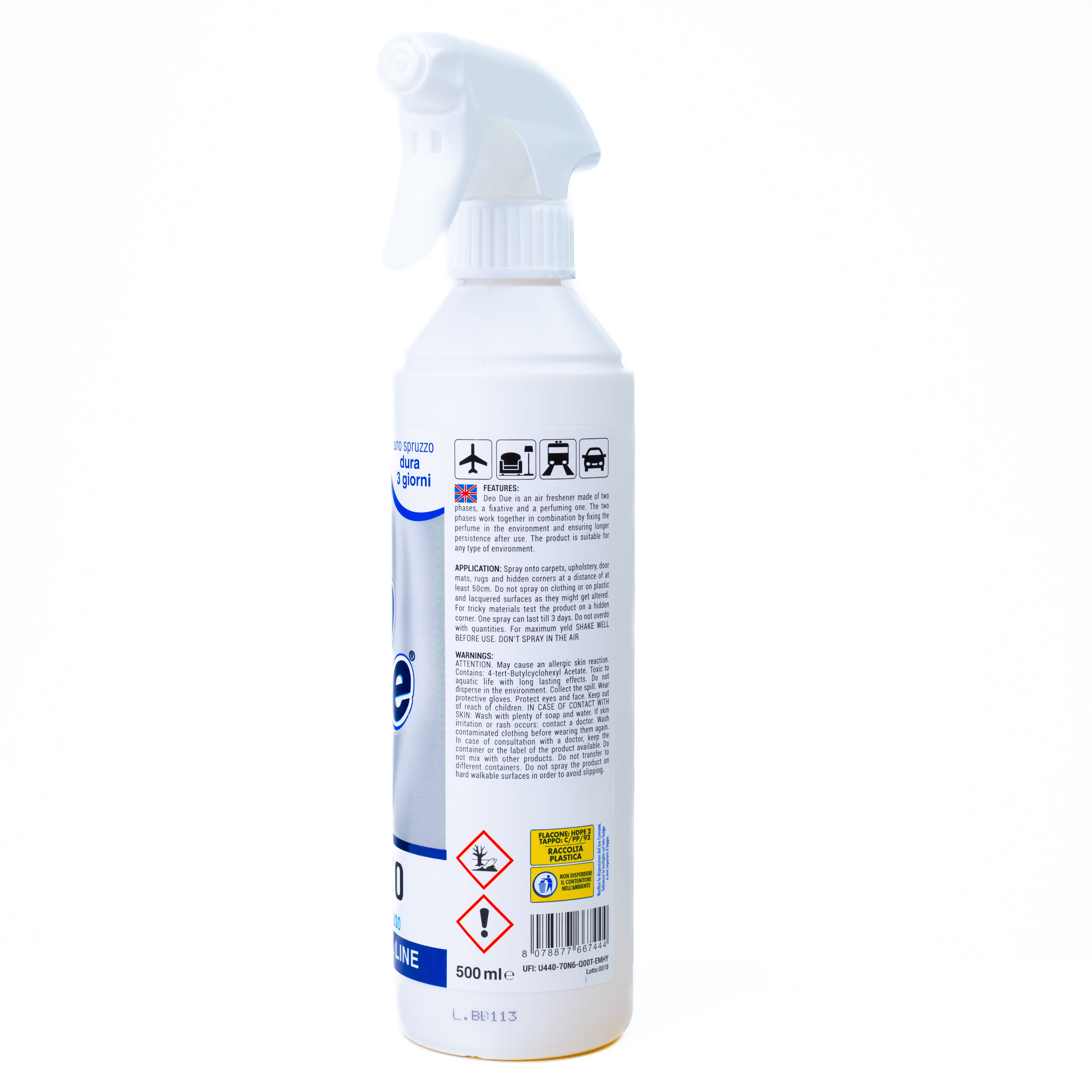 Parfum de cameră Bianco Deo Due, 500 ml