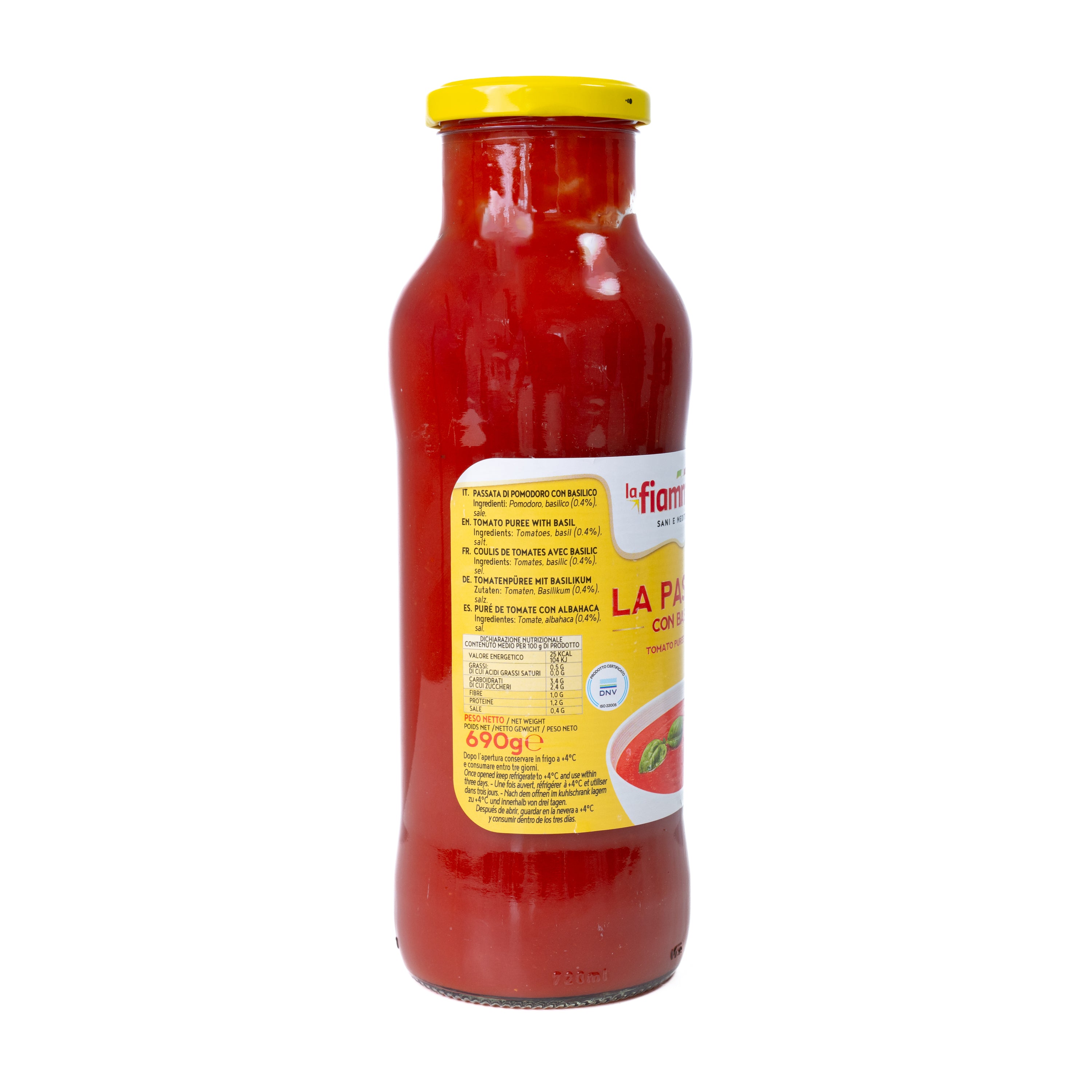 Passata cu busuioc La Fiammante, 680 g