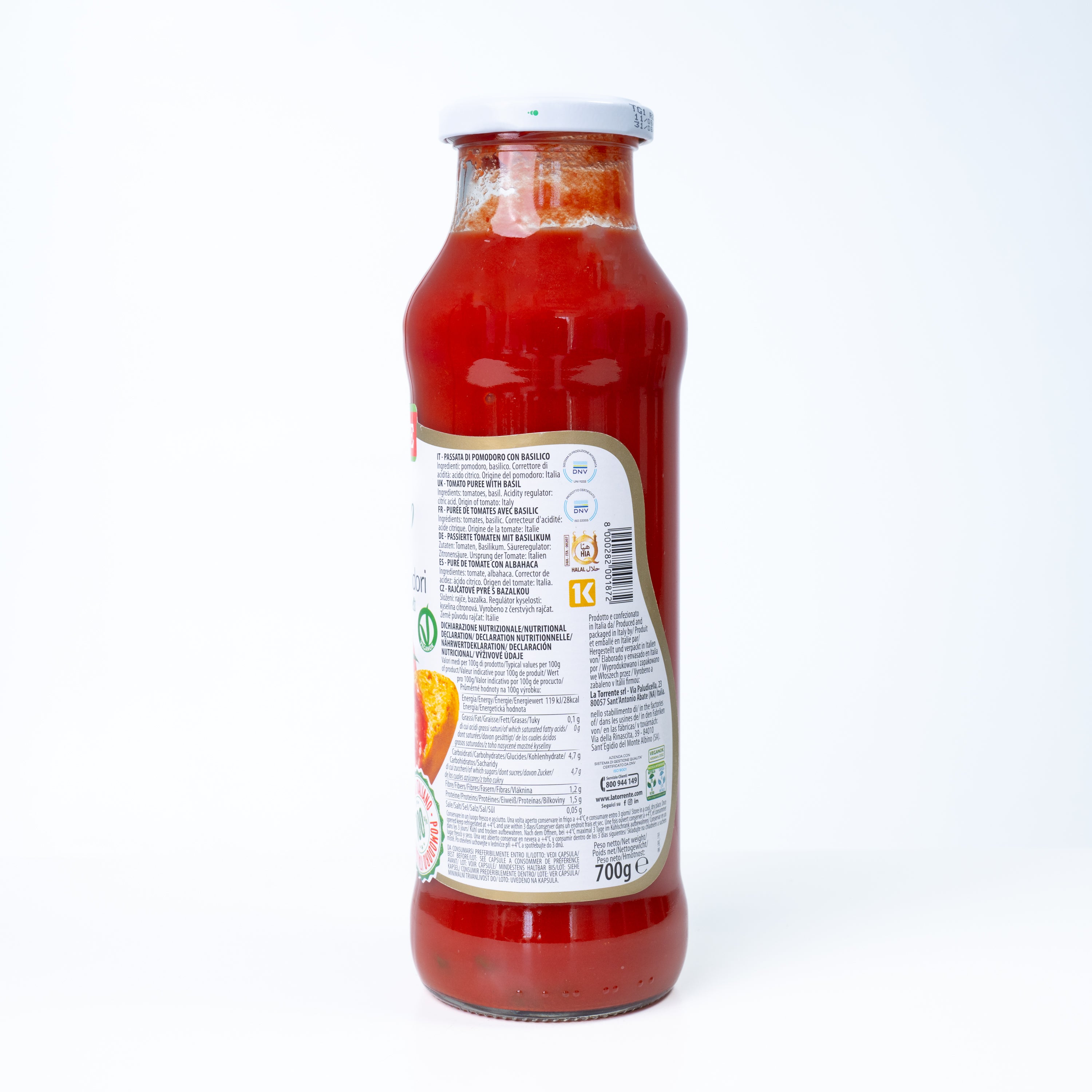 Passata cu busuioc La Torrente, 700 g