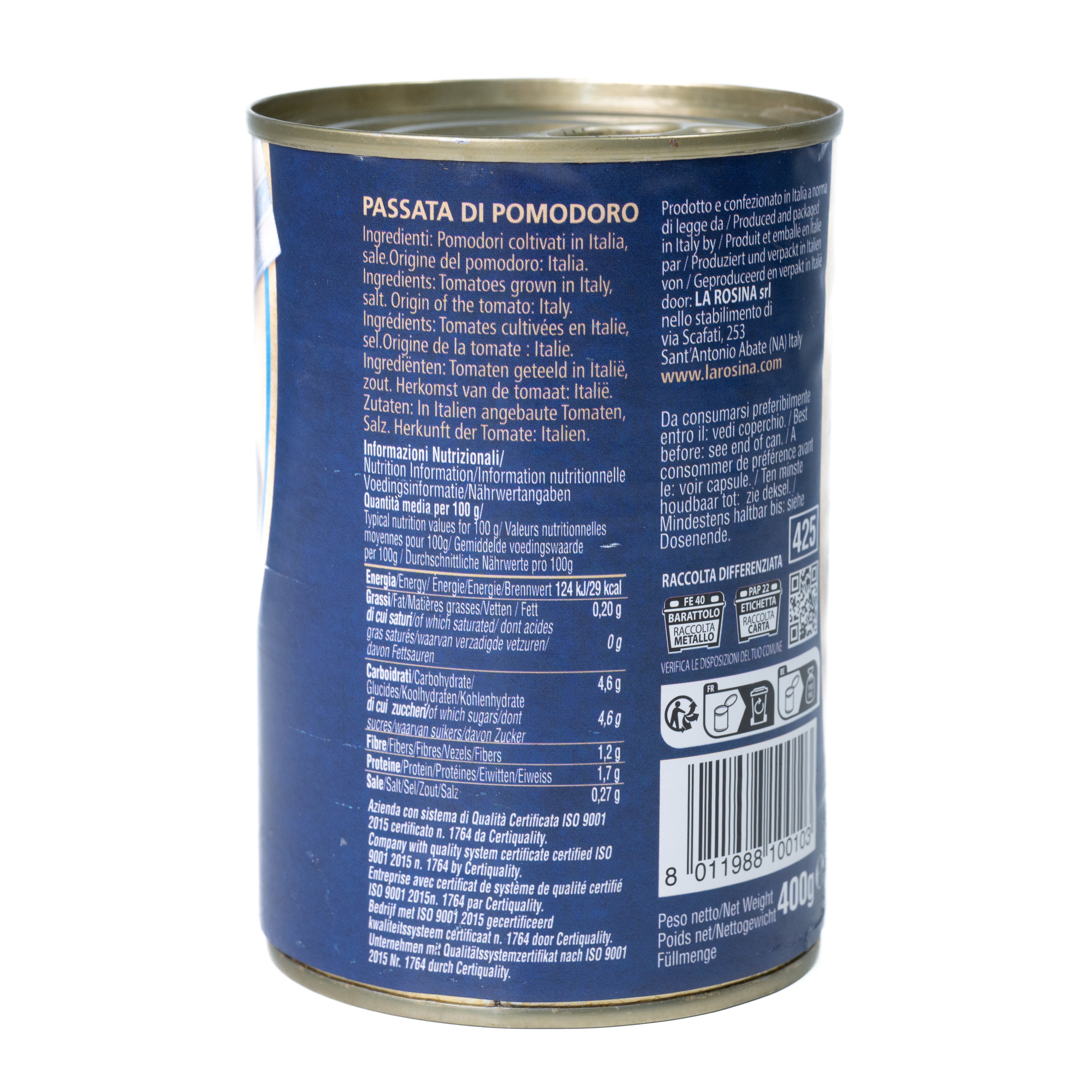 Passata de roșii conservă La Rosina, 400 g