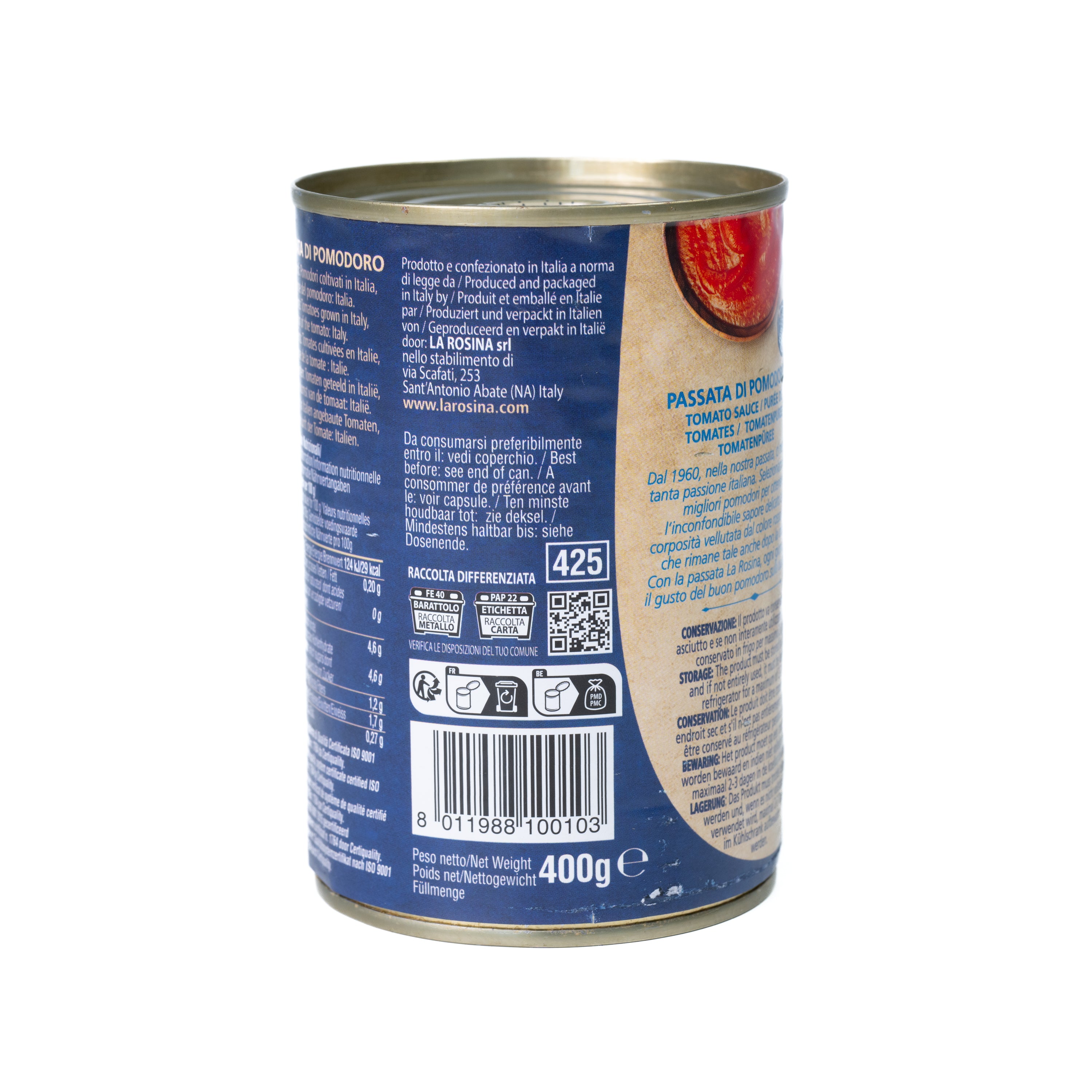 Passata de roșii conservă La Rosina, 400 g