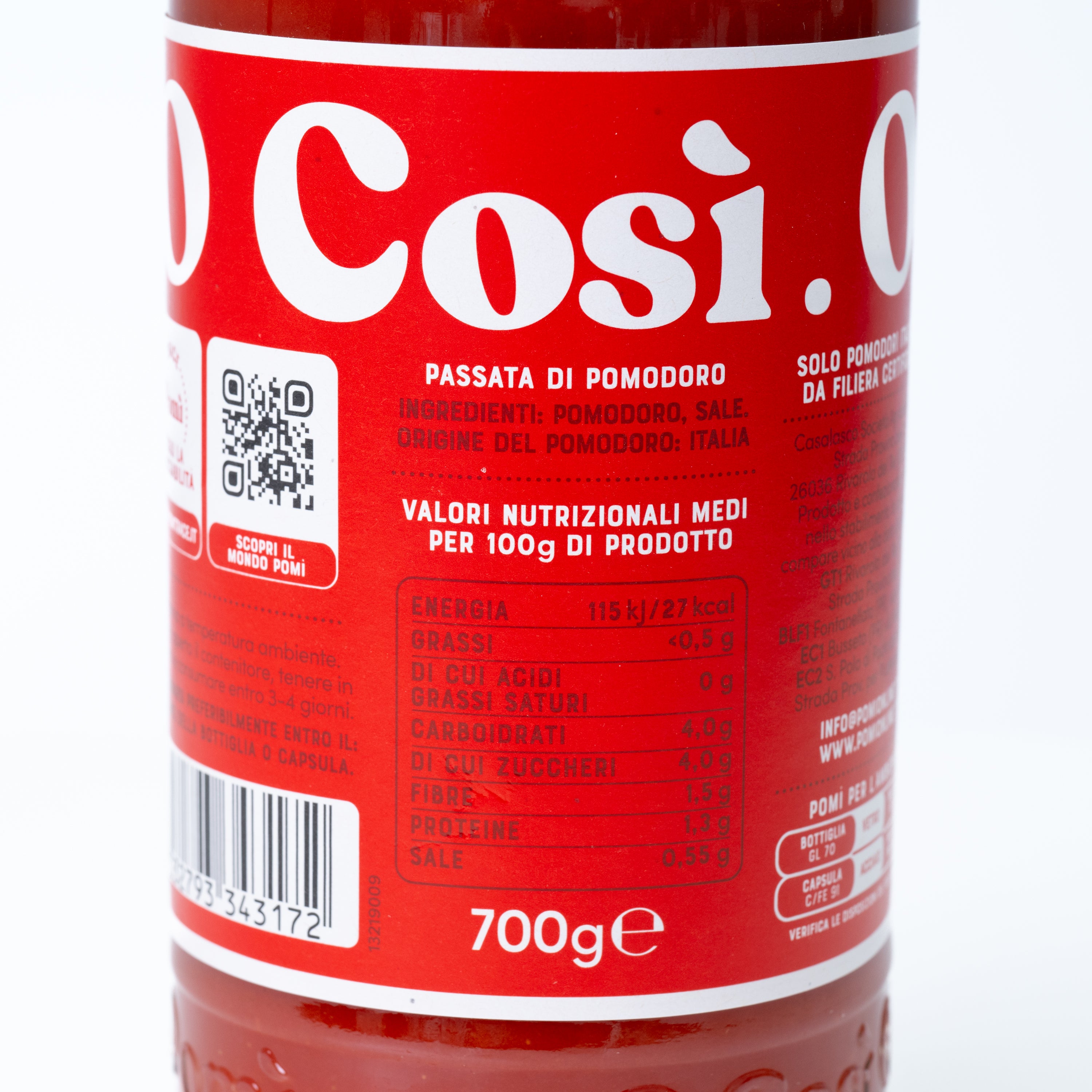 Passata de roșii sticlă Pomì, 700 g