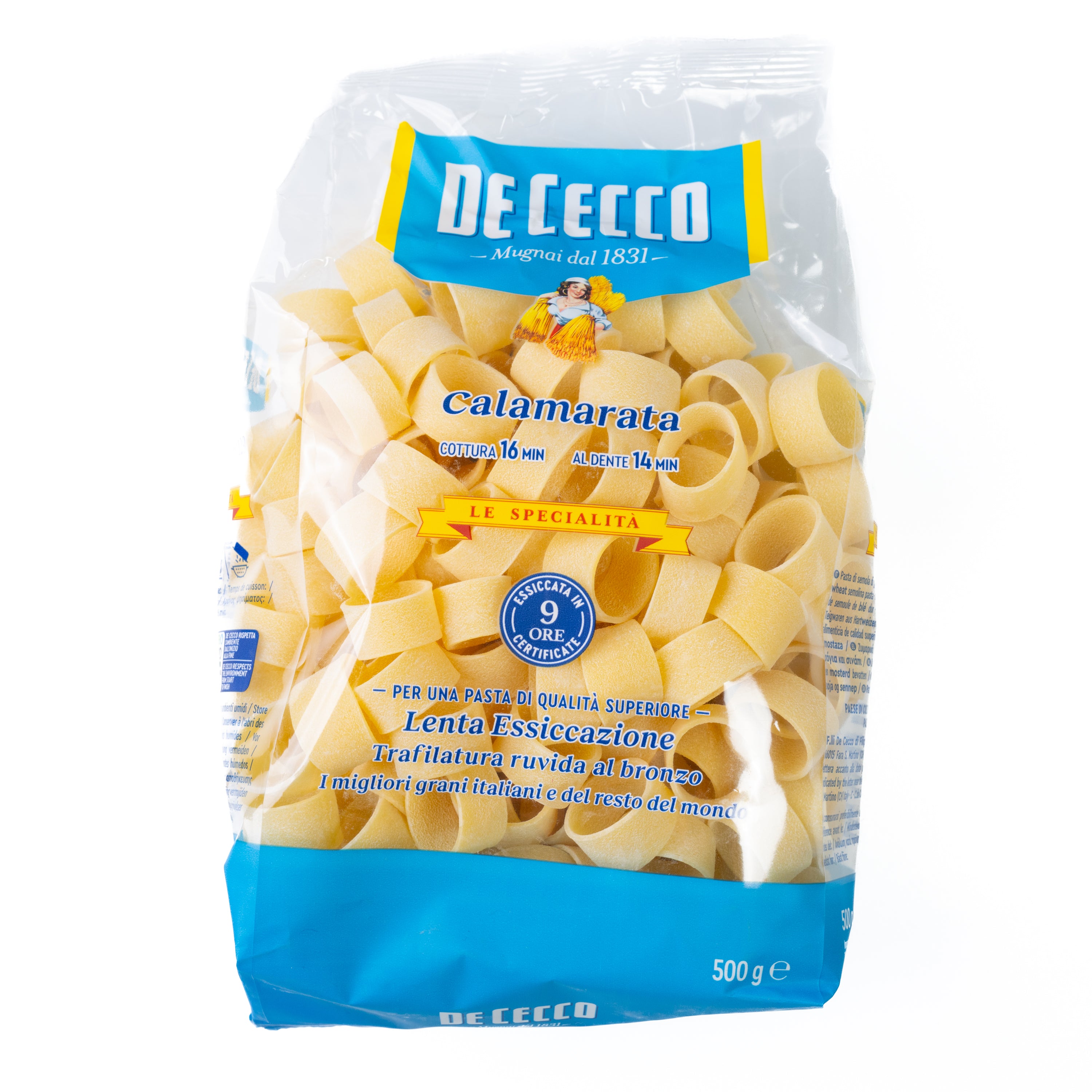 Paste Calamarata nr. 129 De Cecco, 500 g