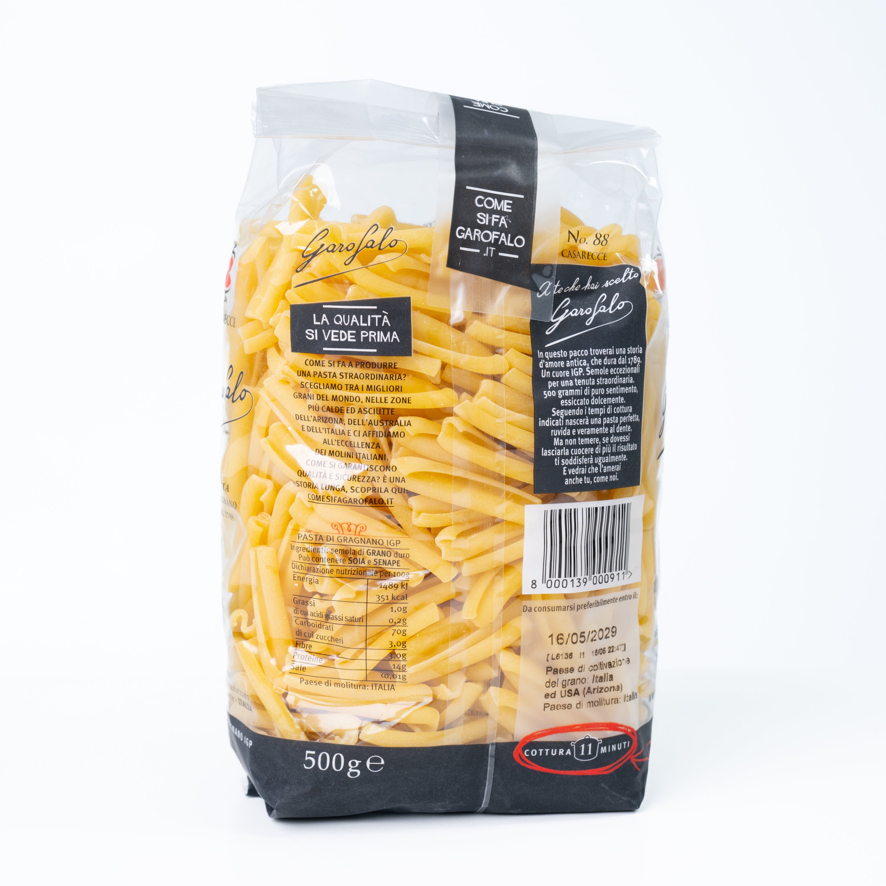 Paste Casarecce nr. 88 Garofalo, 500 g