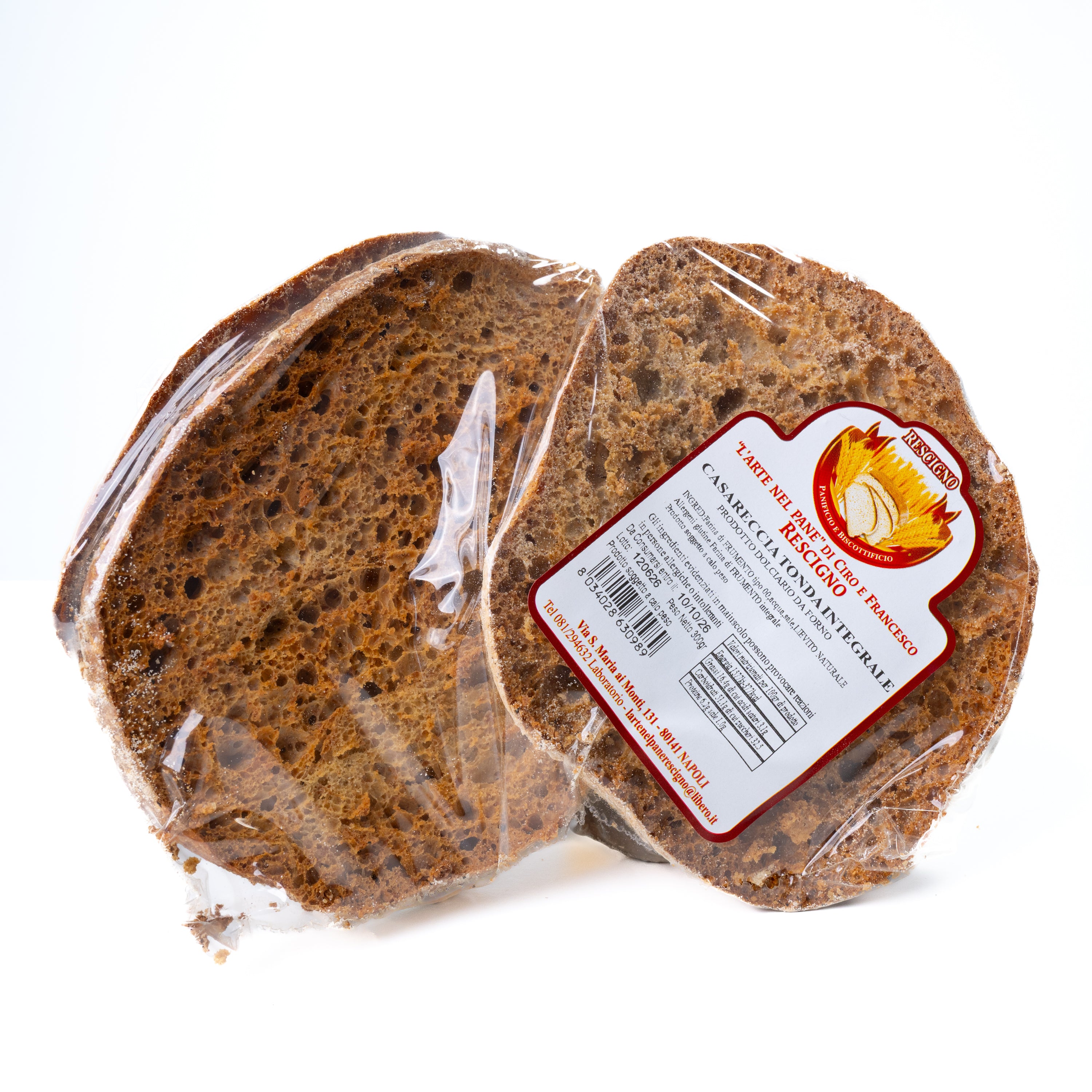 Paste integrale Caserecce Tonda Rescigno, 300 g