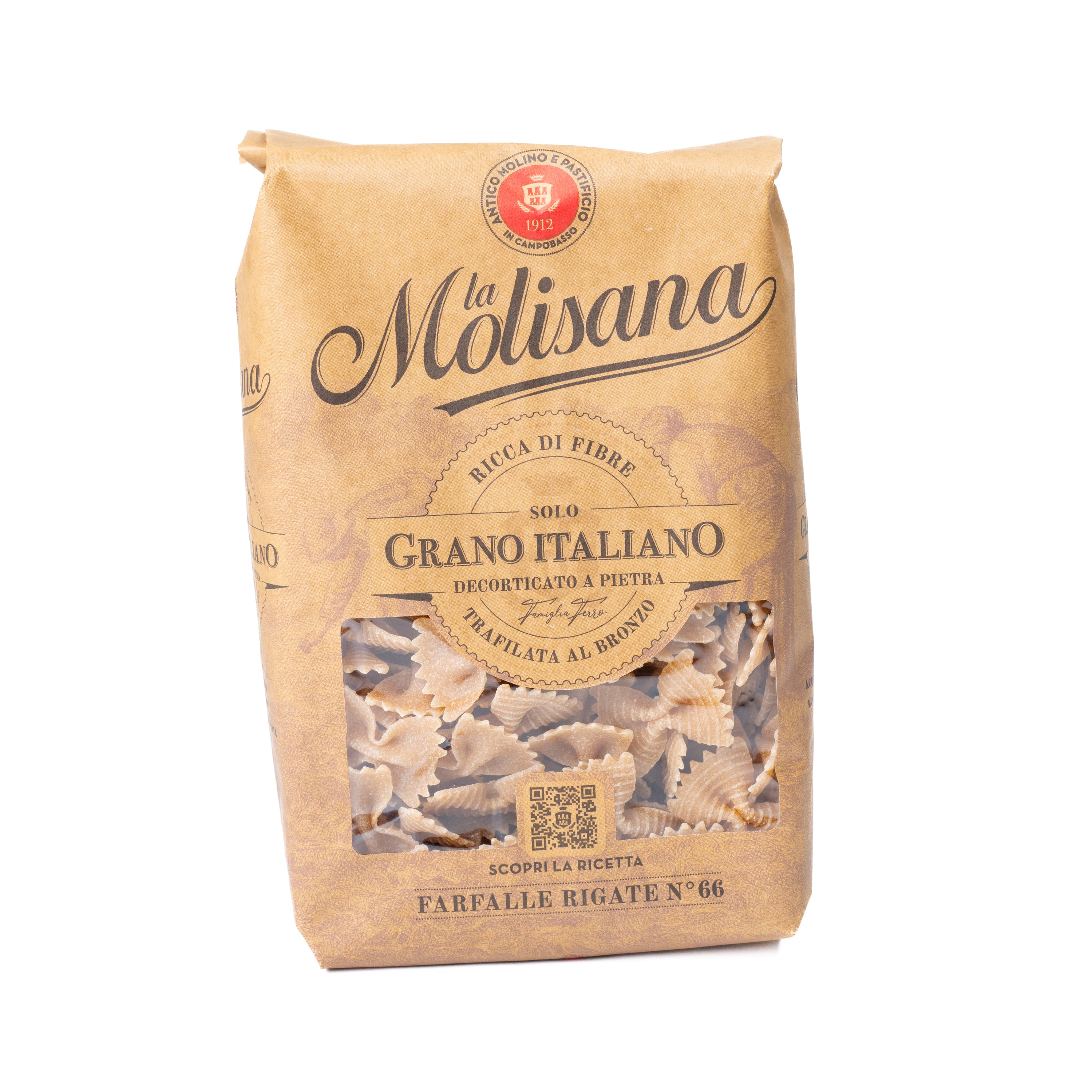 Paste integrale Farfalle nr. 66 La Molisana, 500 g