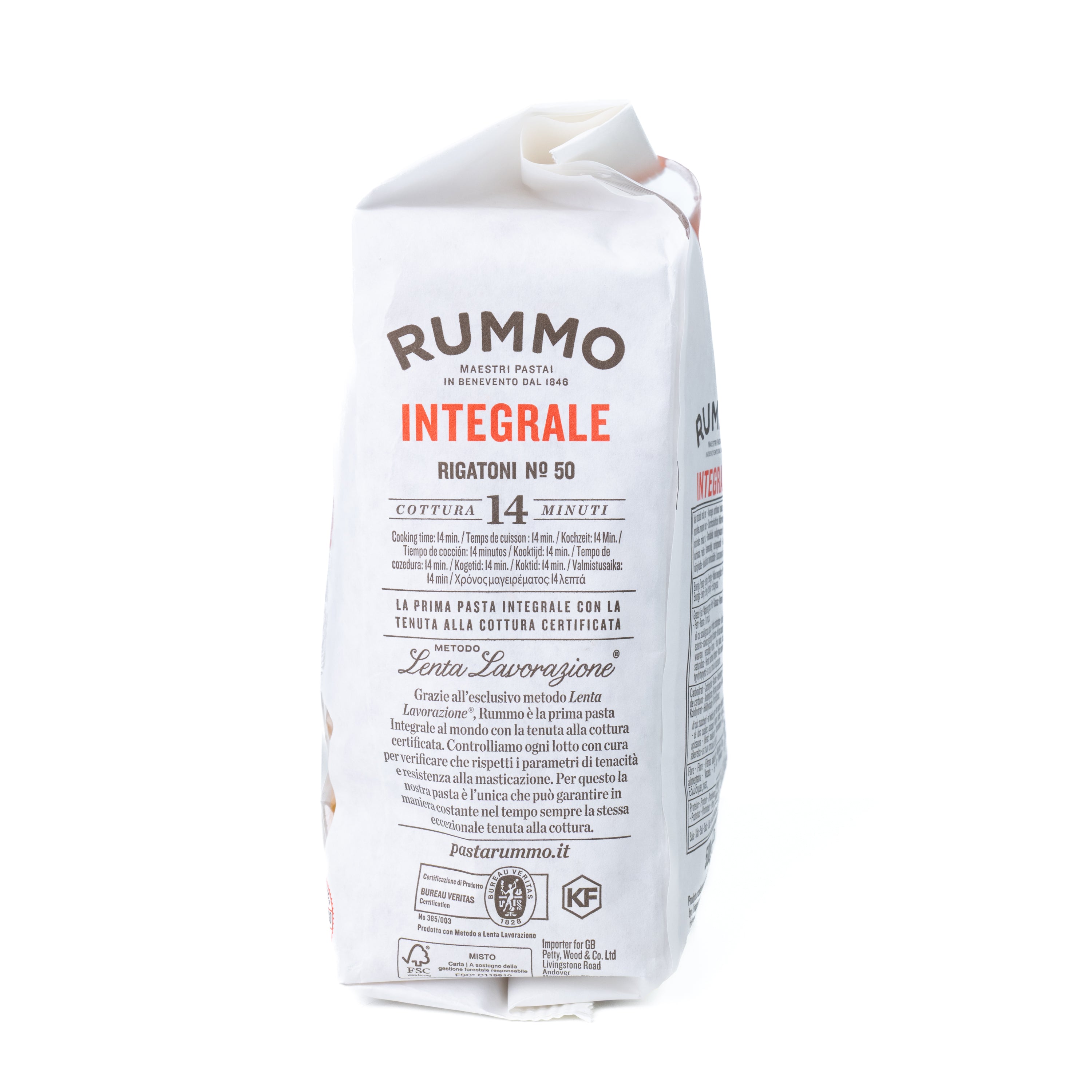 Paste integrale Rigatoni nr. 50 Rummo, 500 g