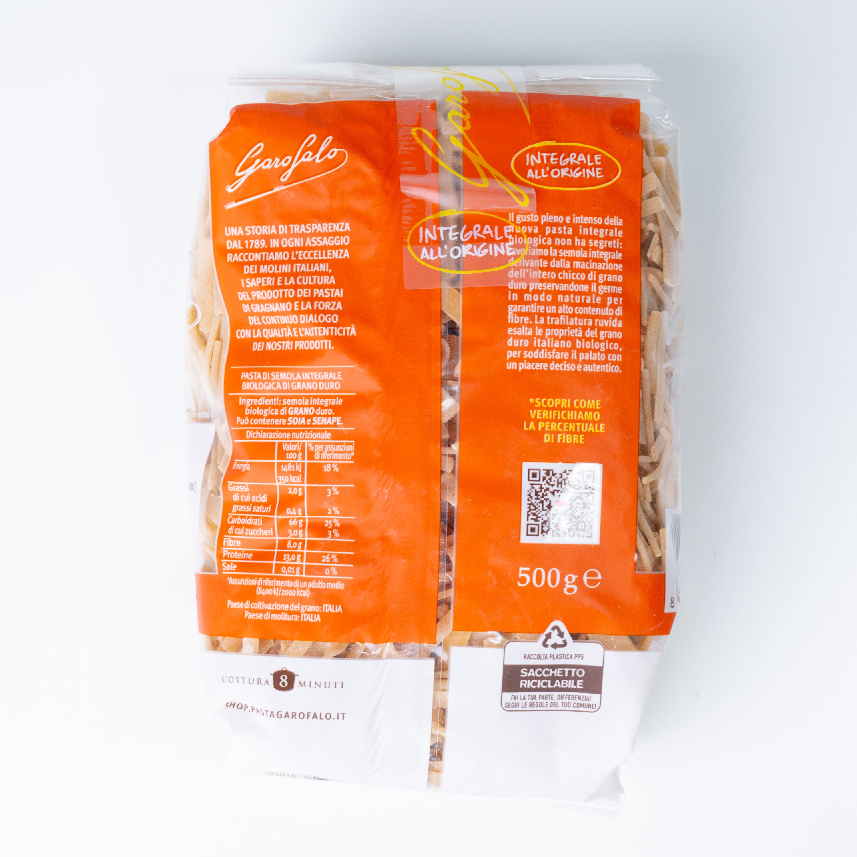 Paste mixte integrale bio Garofalo, 500 g
