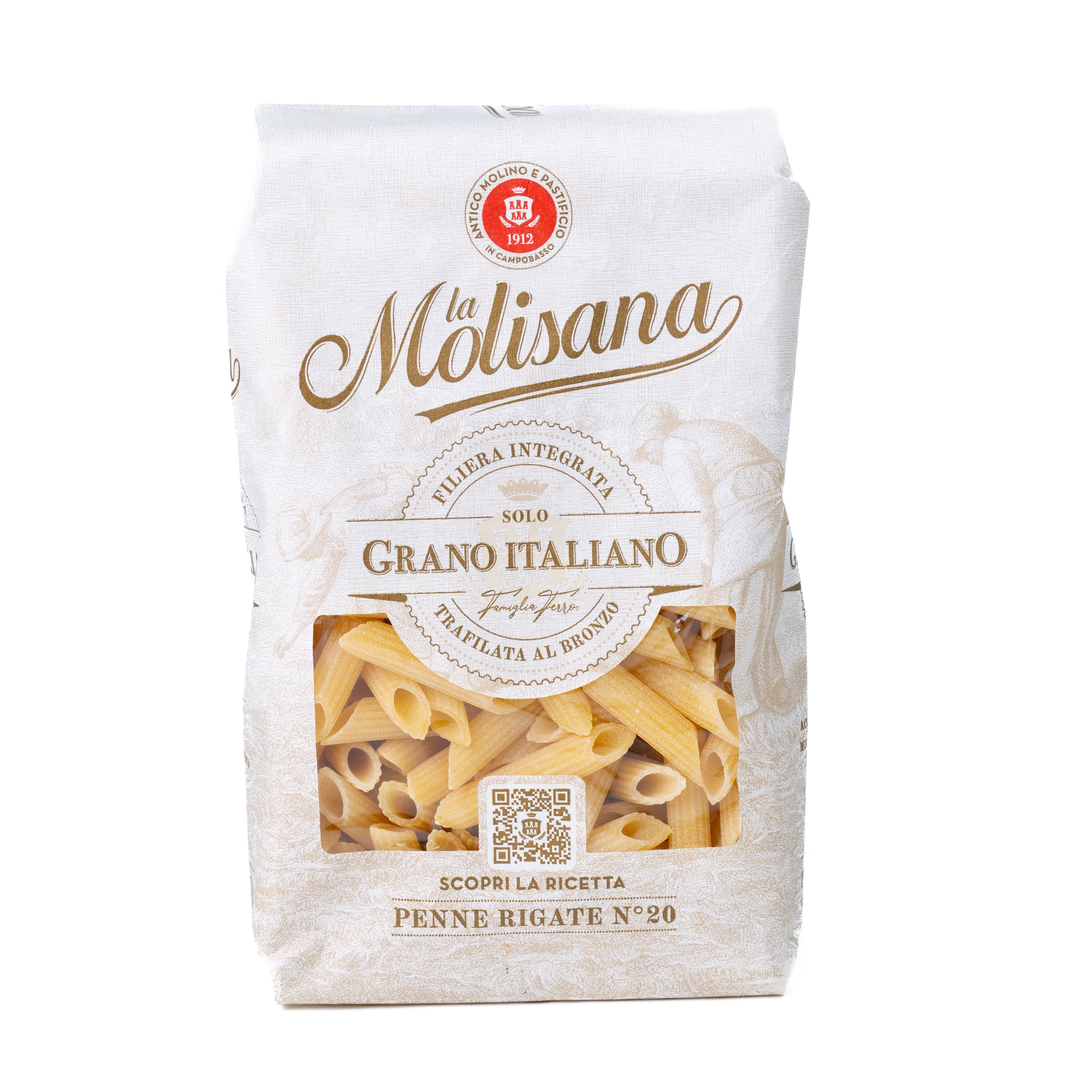 Paste Penne Rigate nr. 20 La Molisana, 500 g