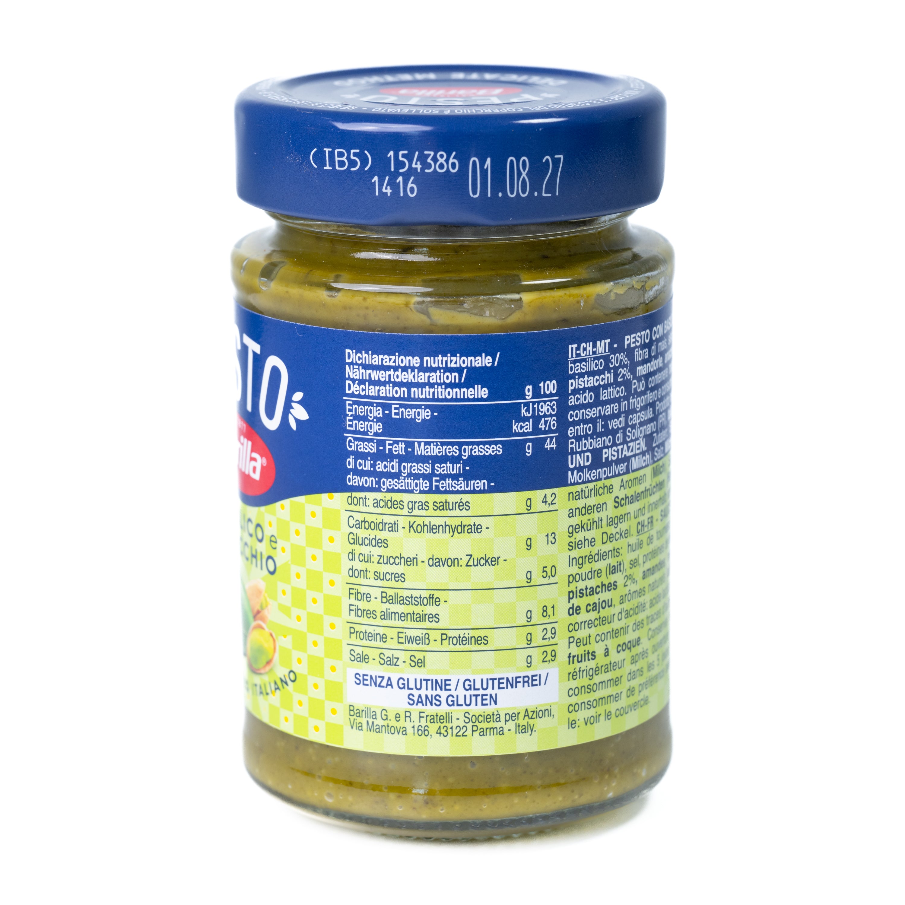 Pesto cu Busuioc și Fistic Barilla, 190 g