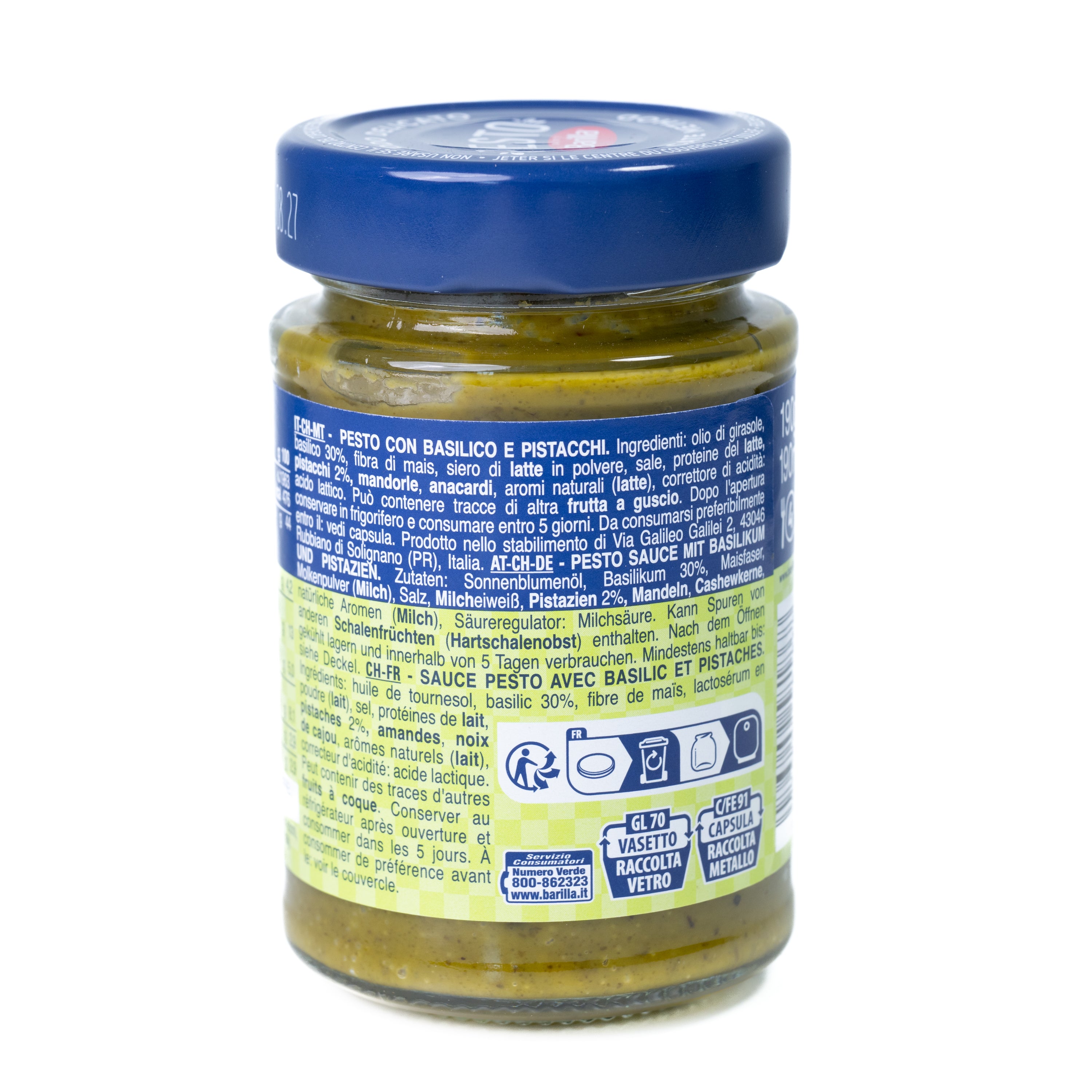 Pesto cu Busuioc și Fistic Barilla, 190 g