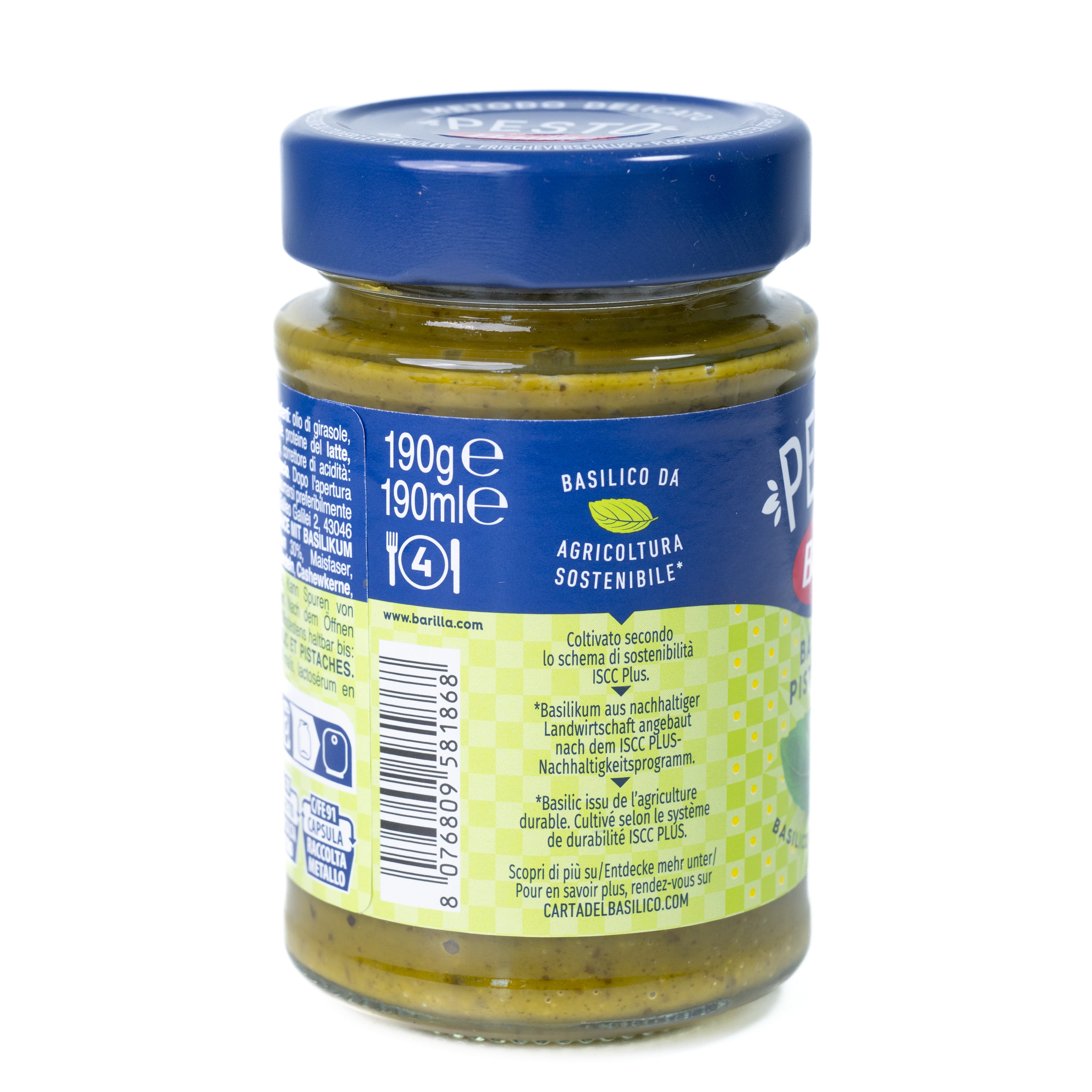 Pesto cu Busuioc și Fistic Barilla, 190 g