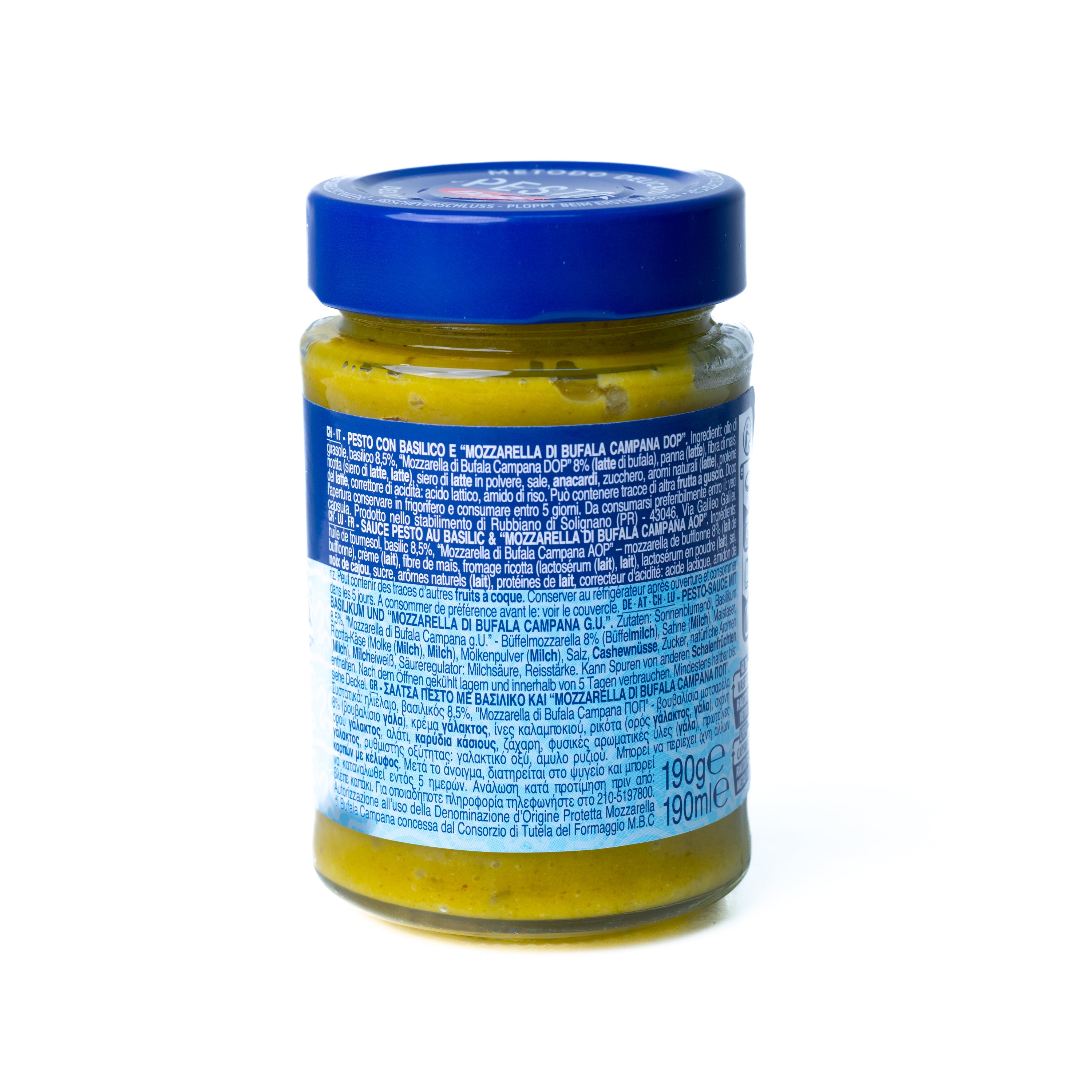 Pesto cu Busuioc și Mozzarella di Bufala DOP Barilla, 190 g