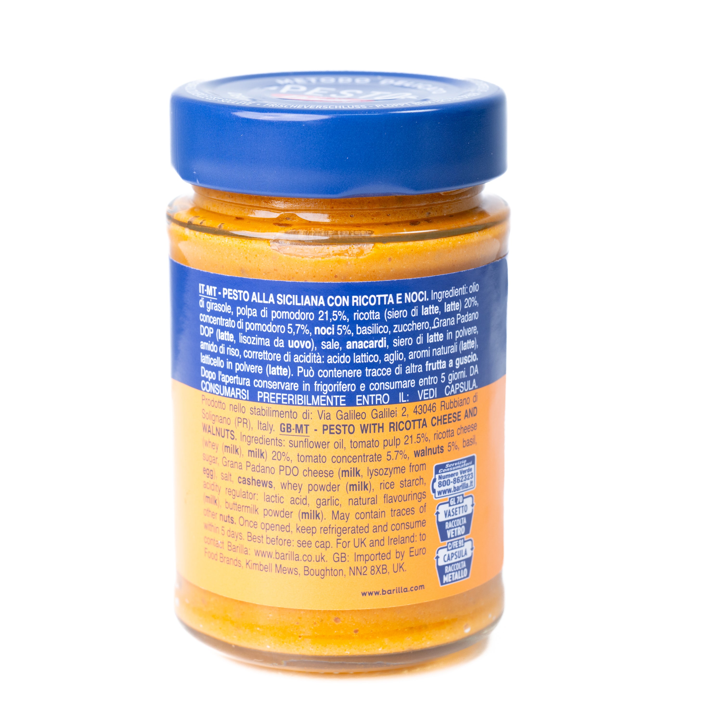 Pesto cu Ricotta și Nuci Barilla, 190 g